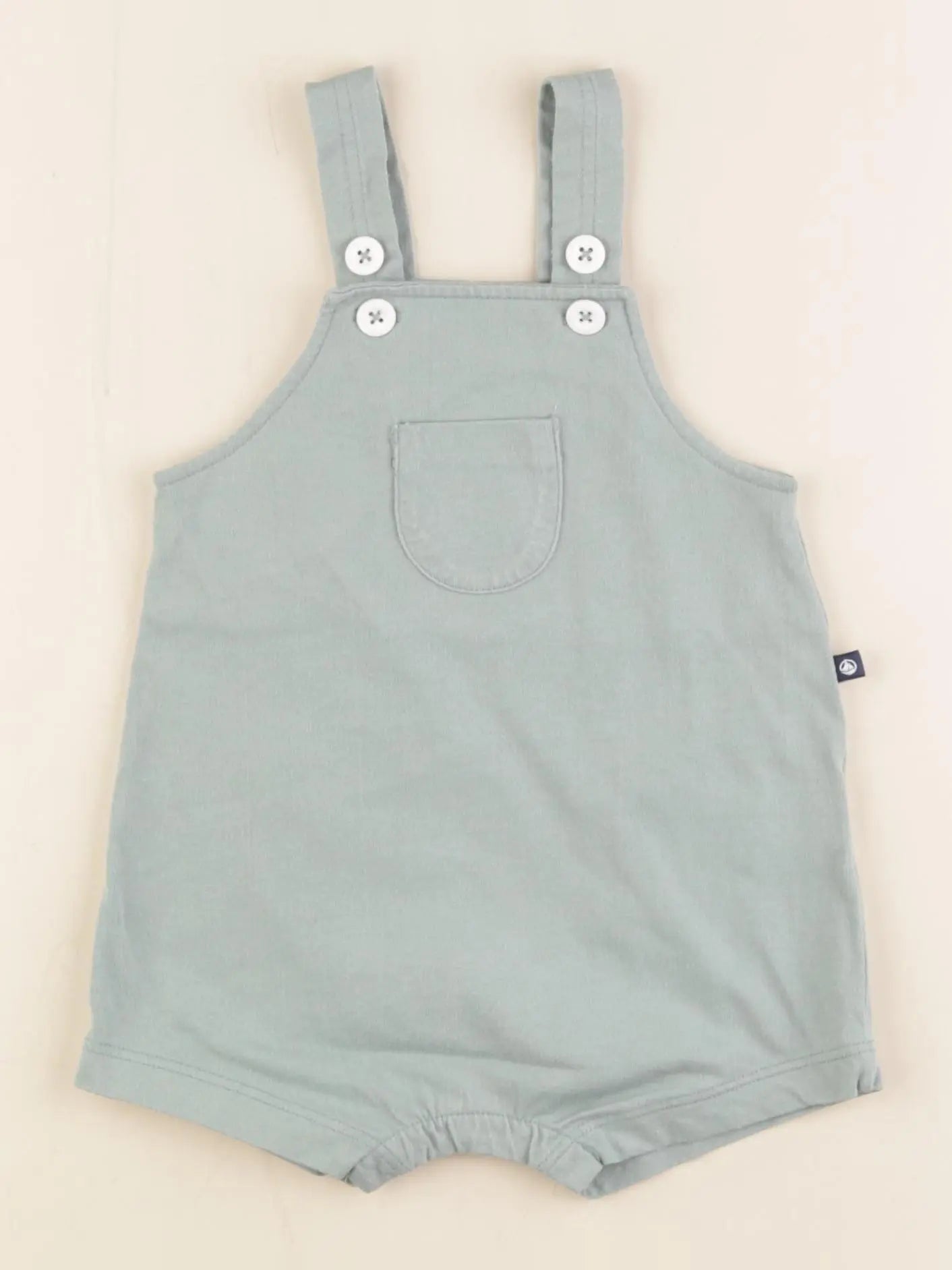 Petit Bateau - salopette vert - 12 mois