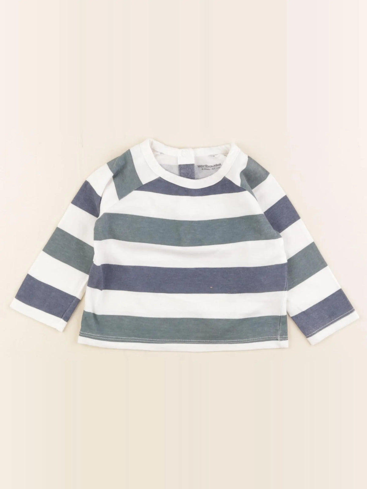 Vertbaudet - tee-shirt blanc - 6 mois