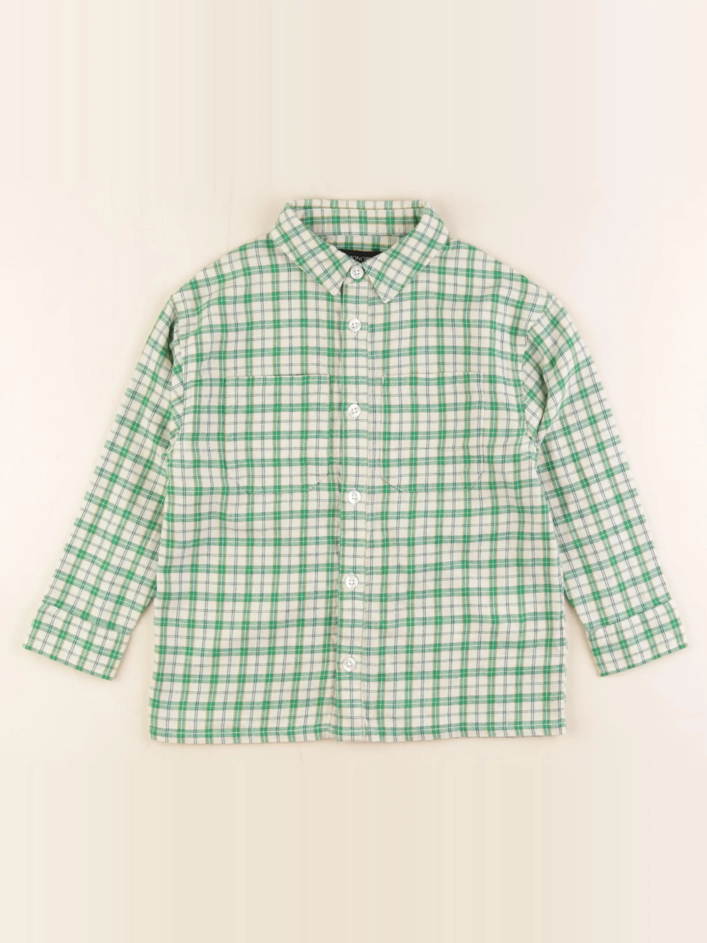 Monoprix - chemise vert - 6 ans