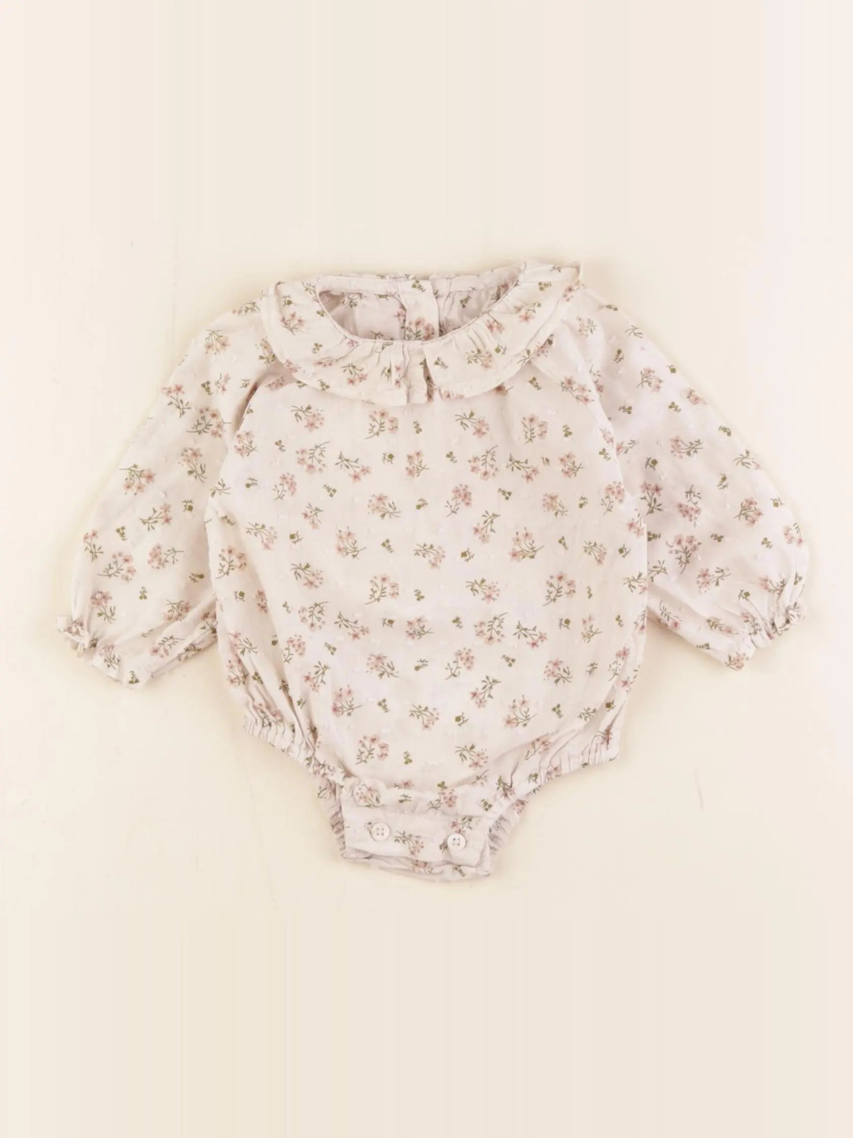 Zara - combinaison beige - 1/3 mois