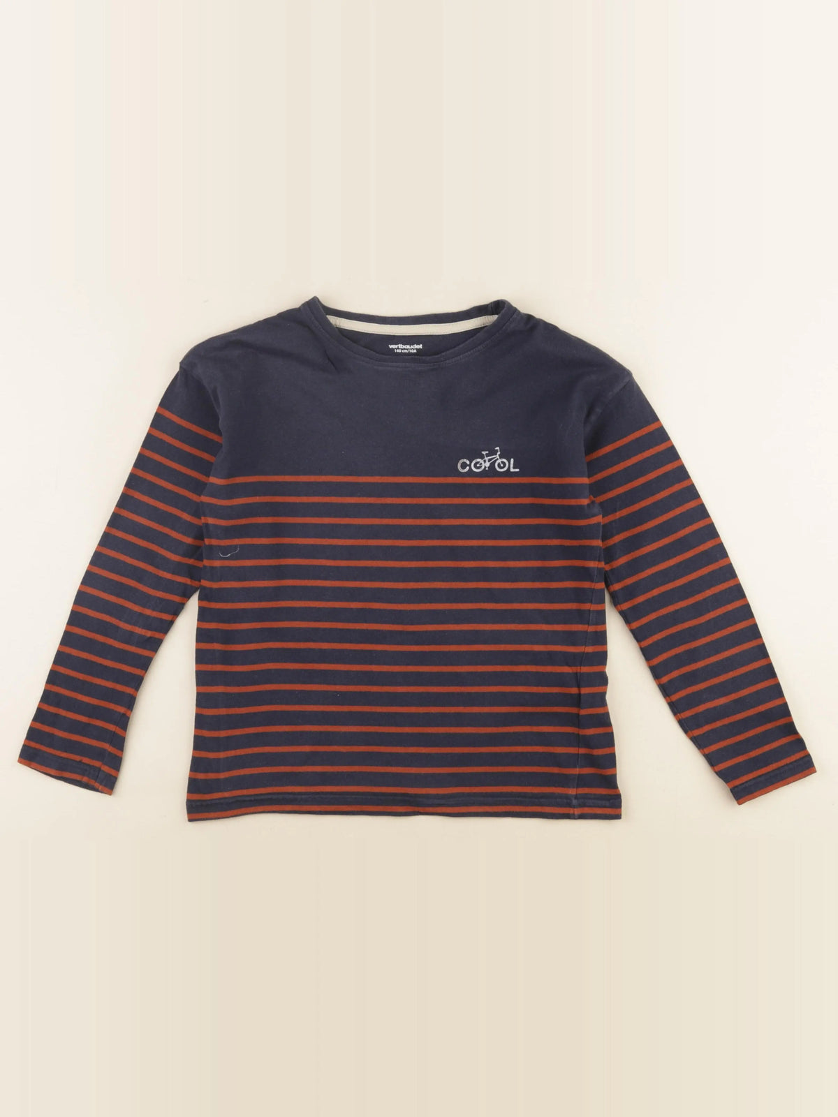 Vertbaudet - tee-shirt bleu - 10 ans