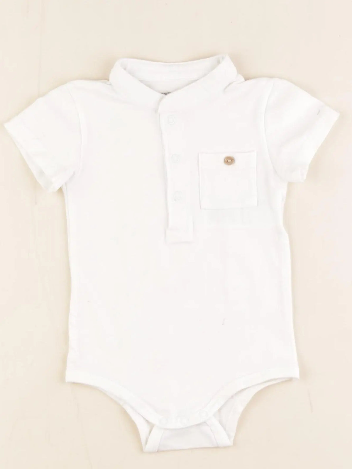 Vertbaudet - body à col blanc - 9 mois