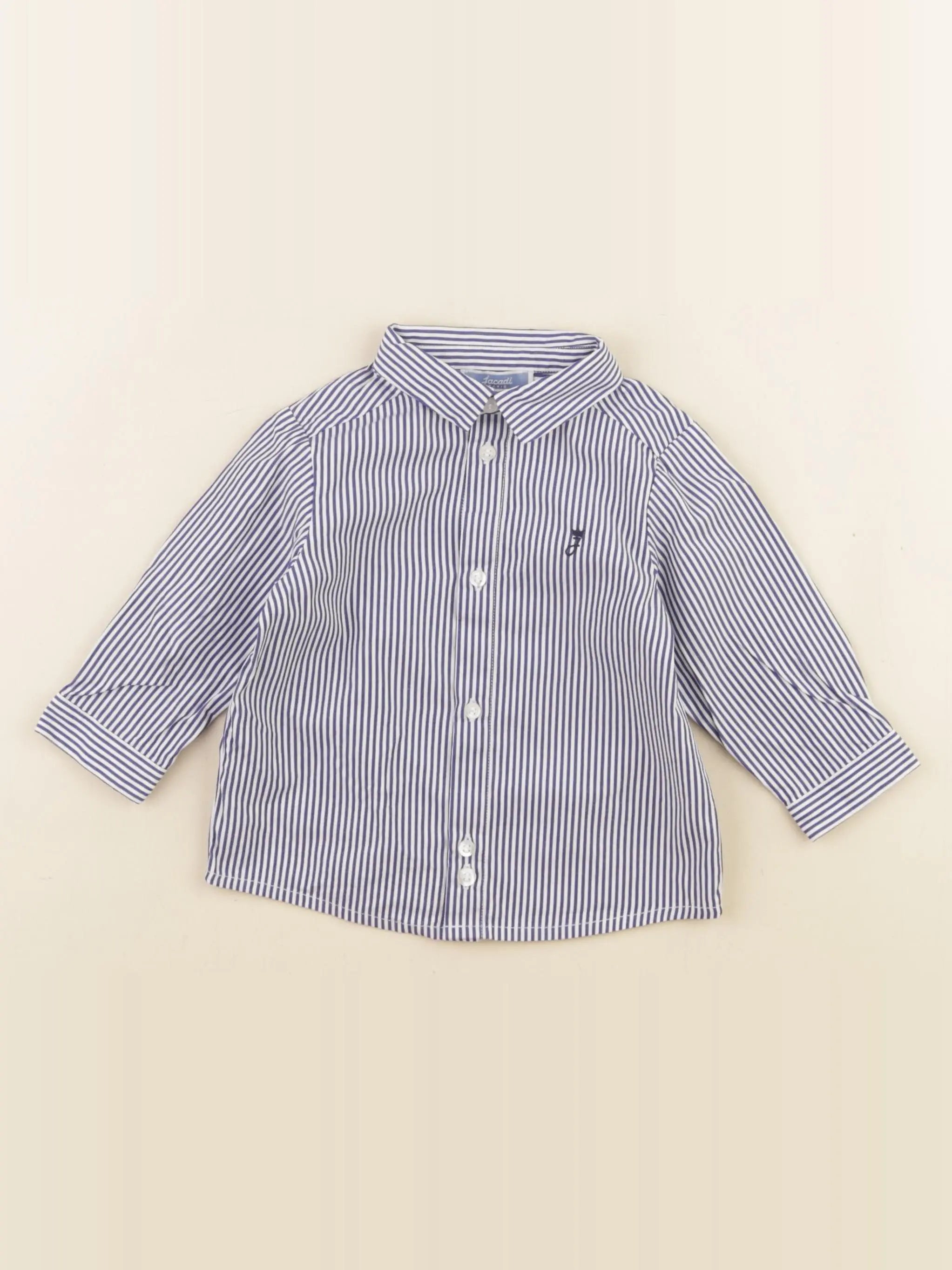 Jacadi - chemise bleu - 6 mois