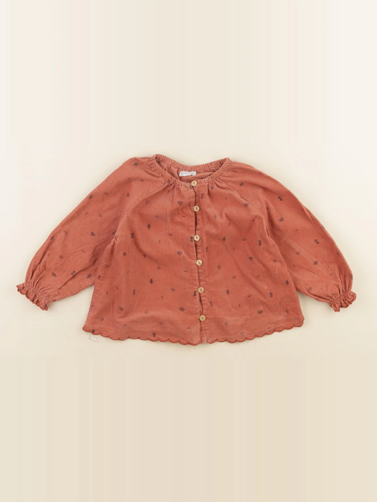 Petit Bateau - blouse rose - 24 mois