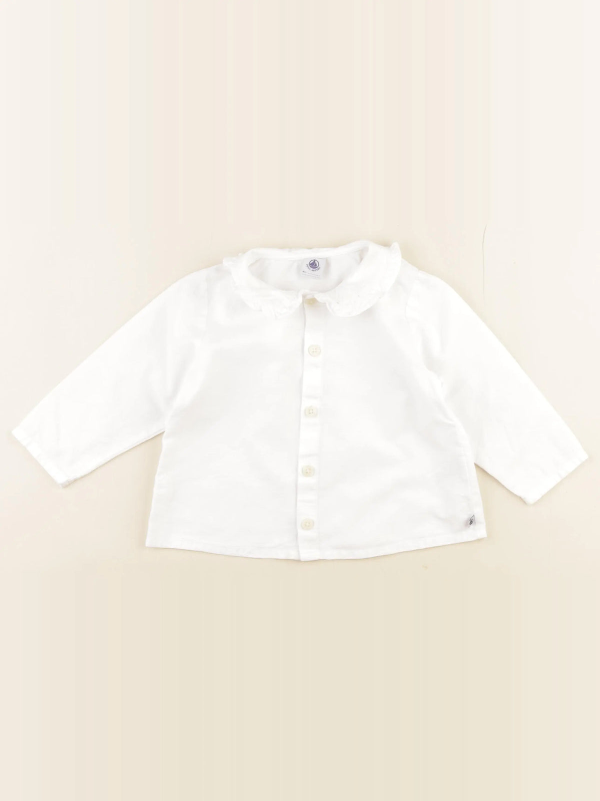 Petit Bateau - blouse blanc - 24 mois