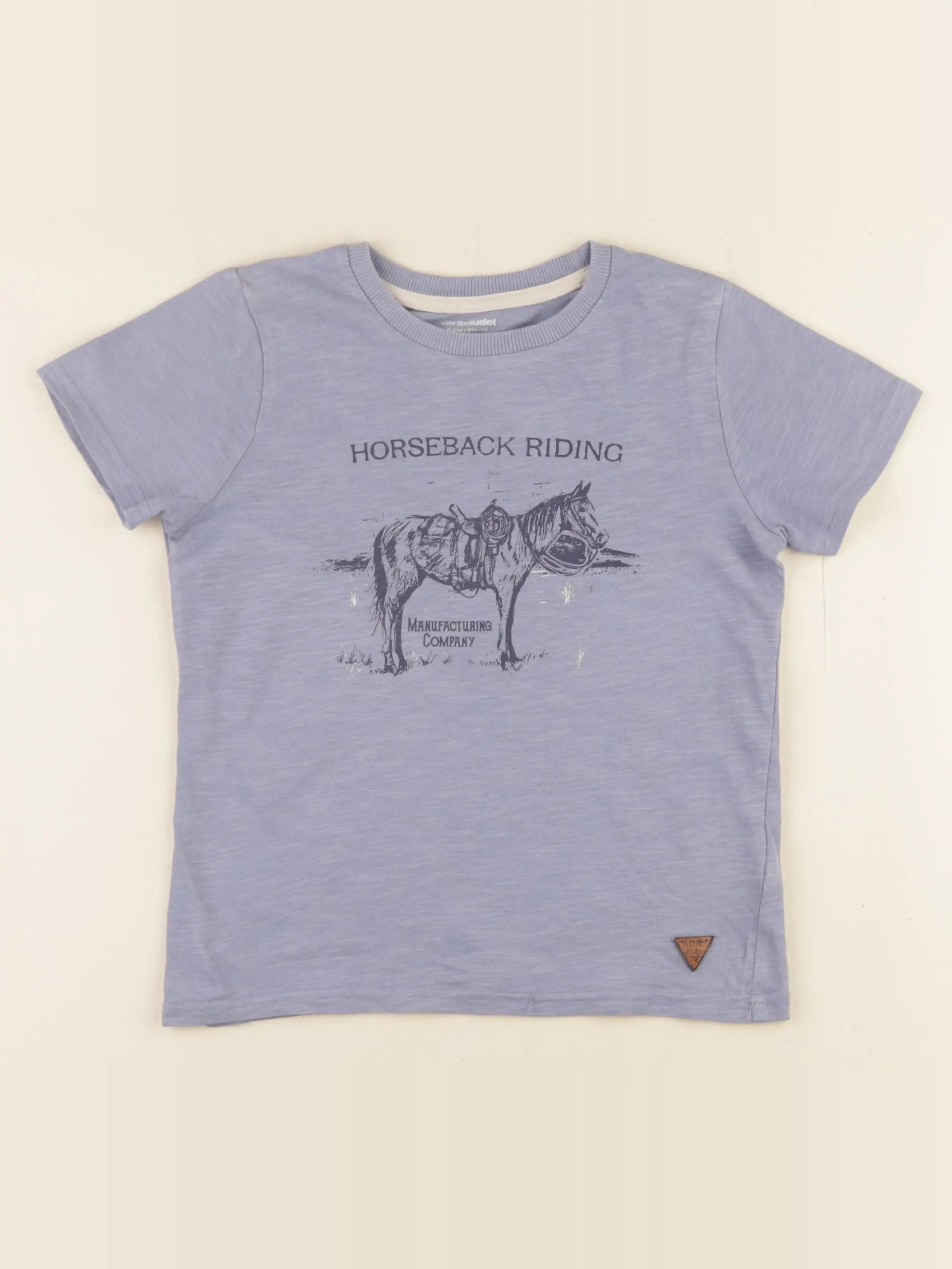 Vertbaudet - tee-shirt bleu - 6 ans