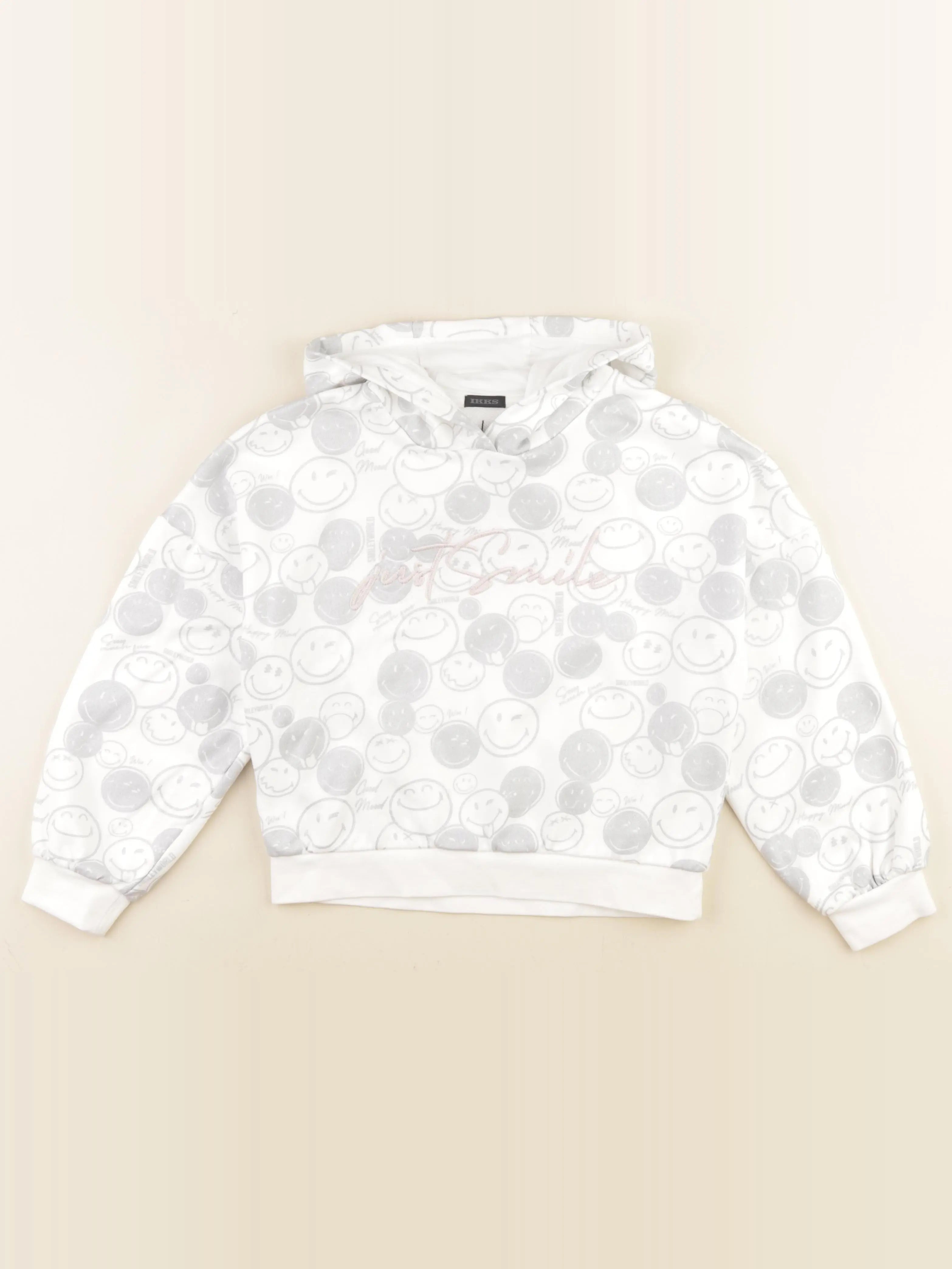 IKKS - sweat blanc - 10 ans