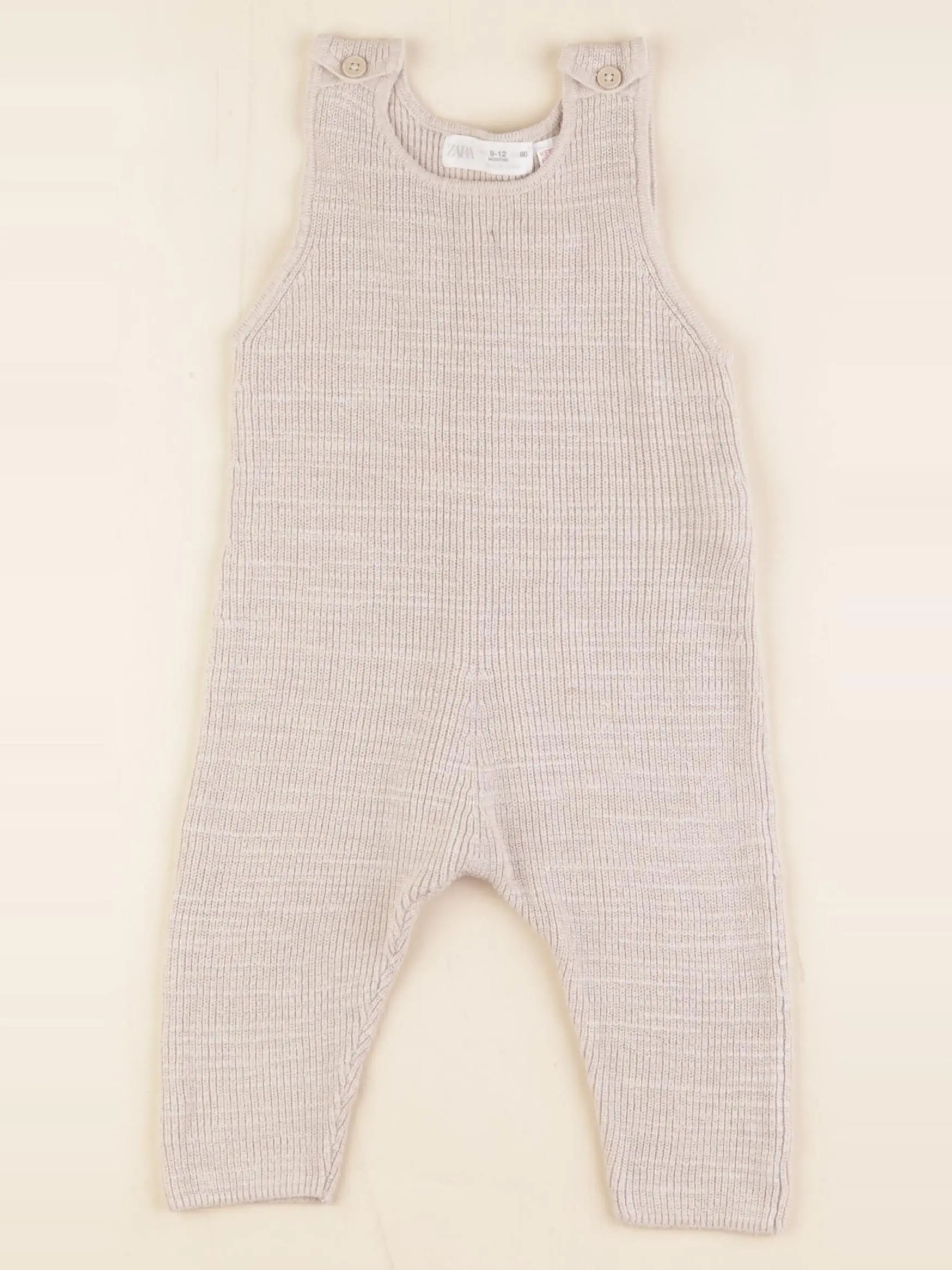 Zara - salopette marron - 9/12 mois