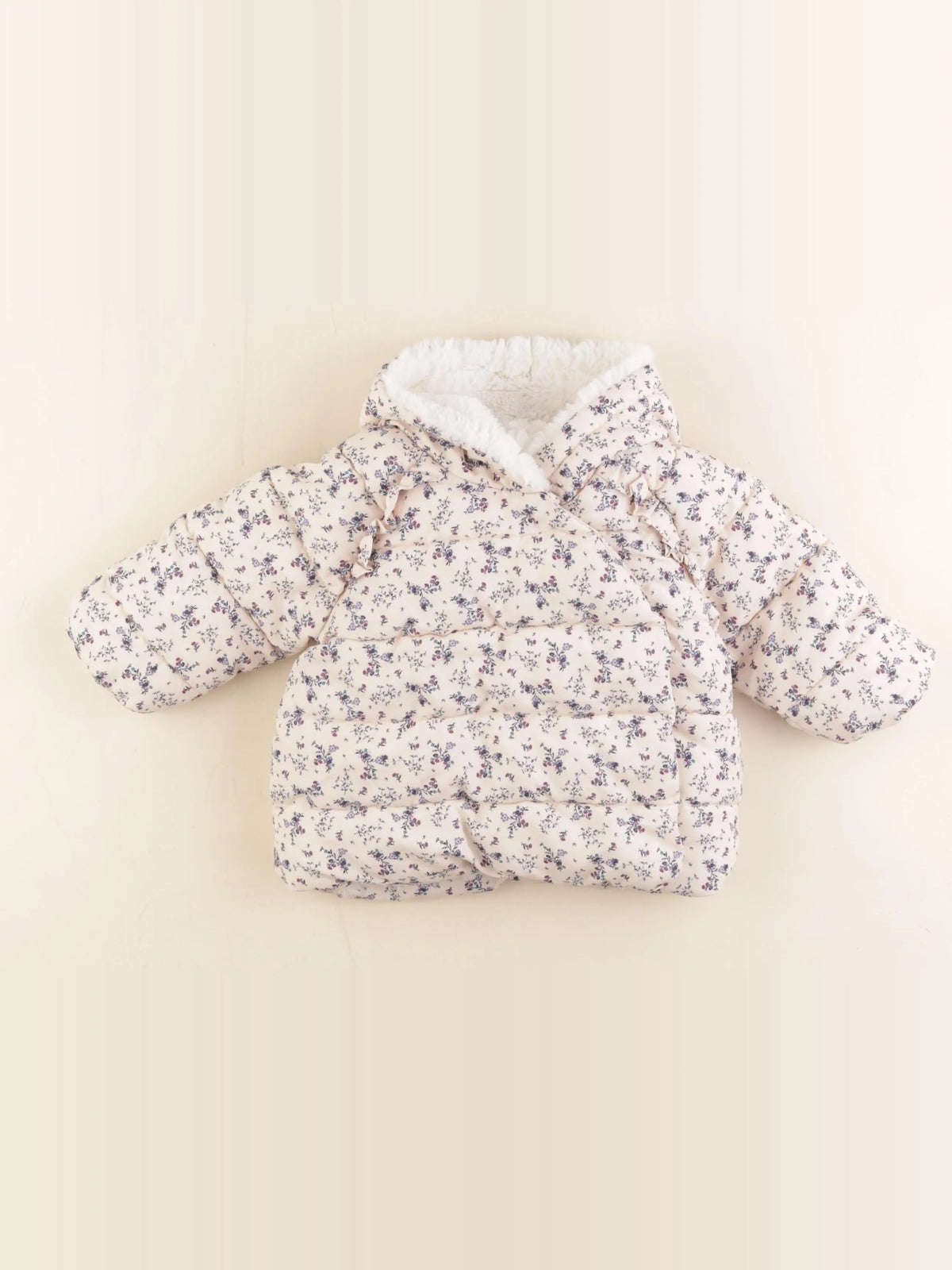 Vertbaudet - doudoune beige - 12 mois
