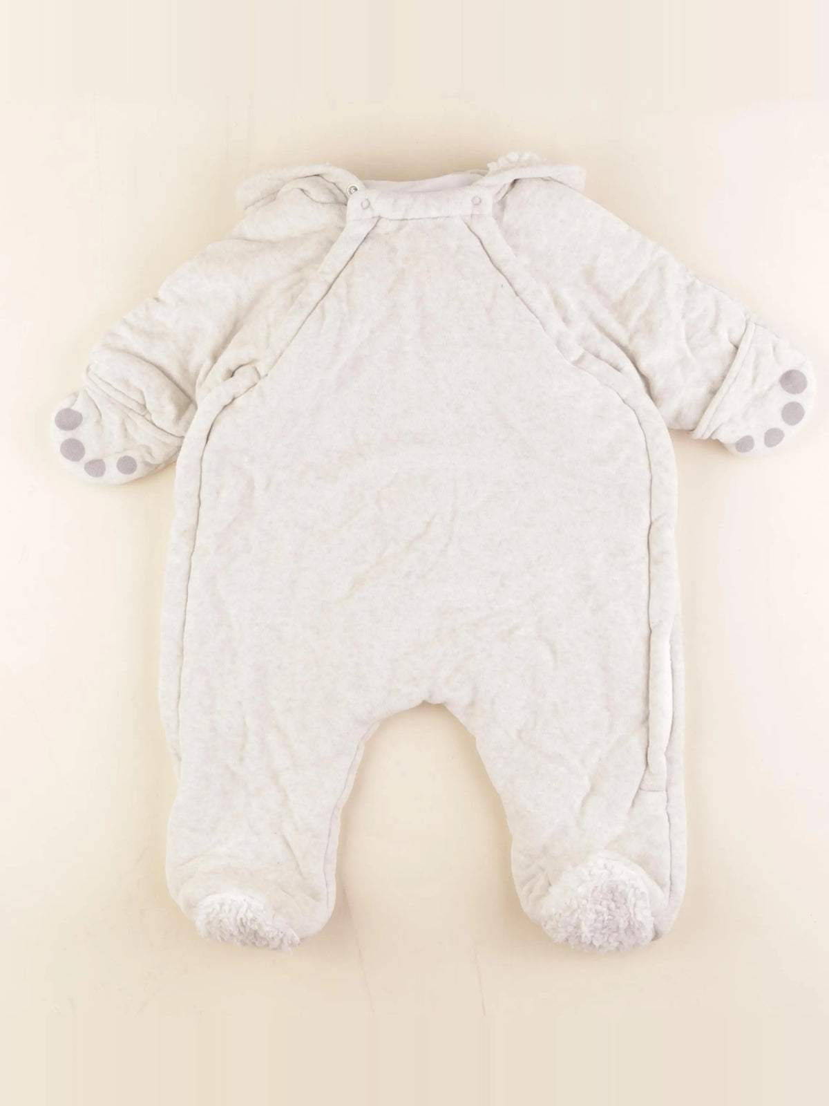 Petit Bateau - combi-pilote beige - 6 mois