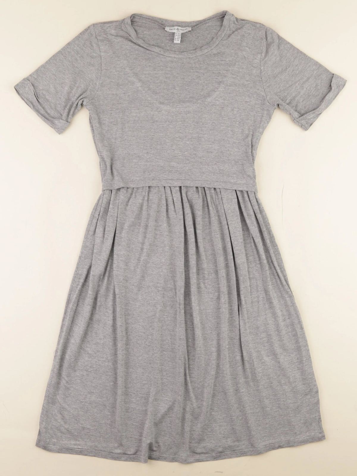 Envie de fraise - robe grossesse, allaitement gris - 36 à 38