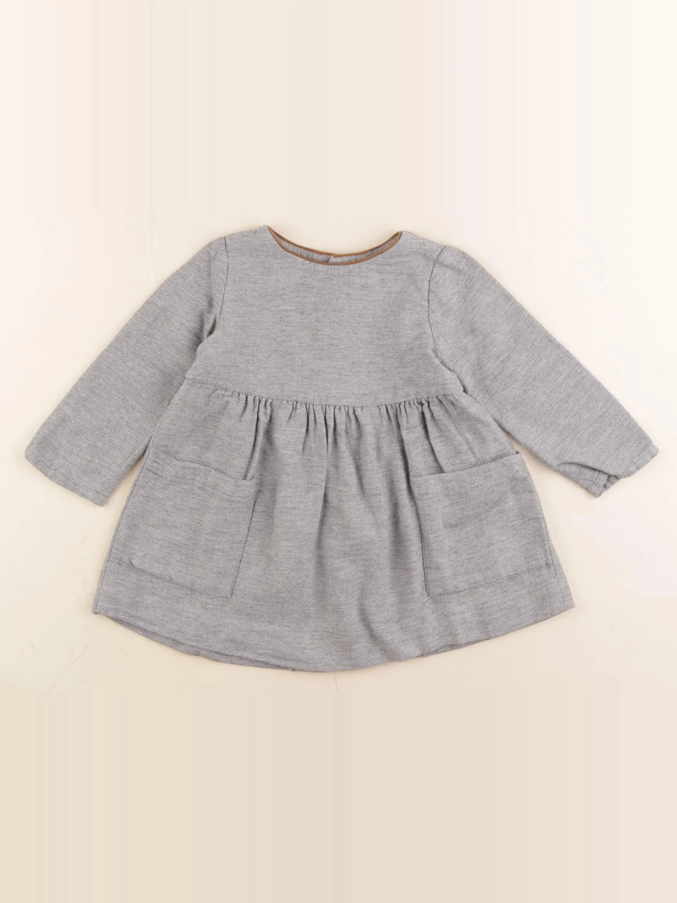 Zara - robe gris - 18/24 mois