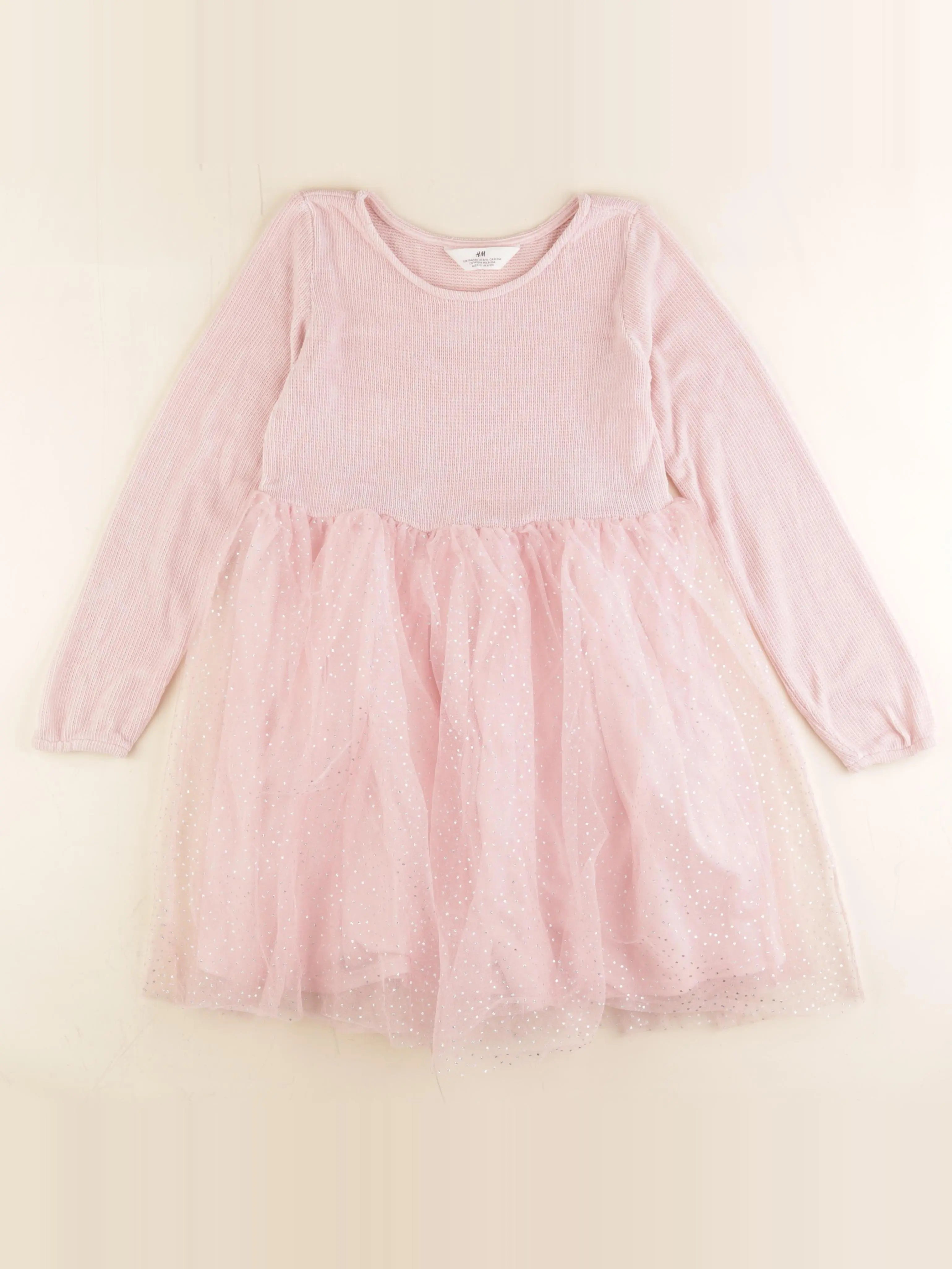 H&M - robe rose - 8/10 ans