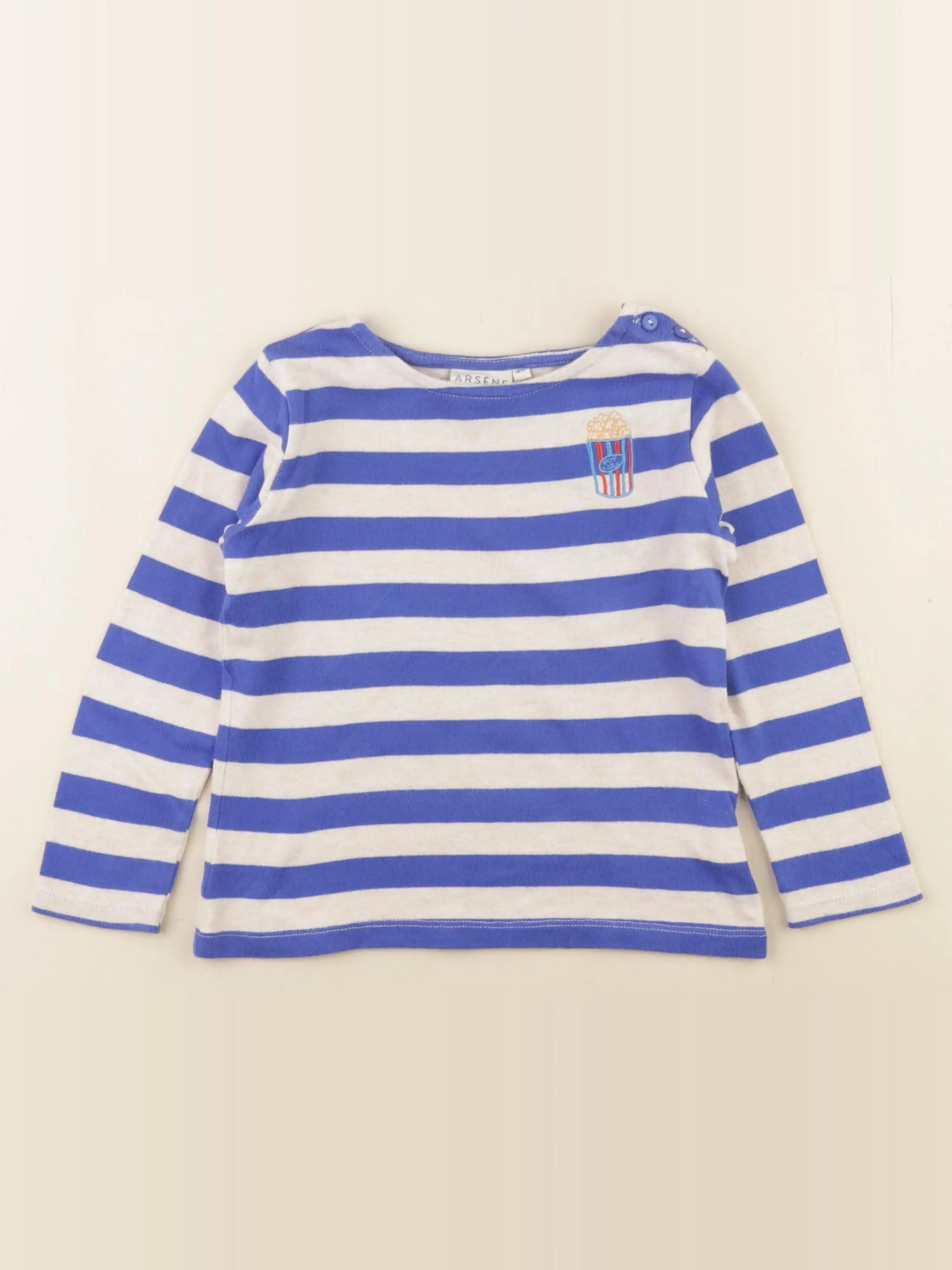 Arsène et les pipelettes - tee-shirt bleu - 4 ans