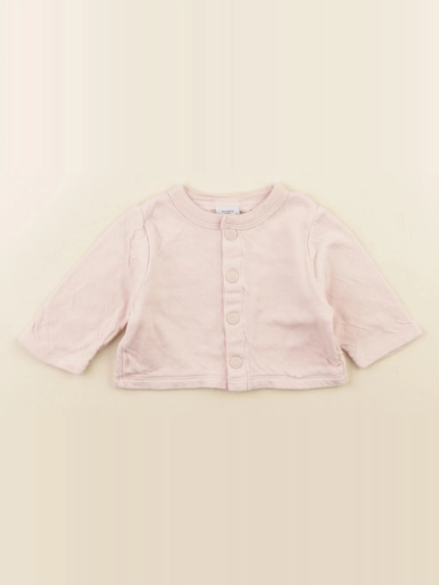 Petit Bateau - tee-shirt rose - 3 mois