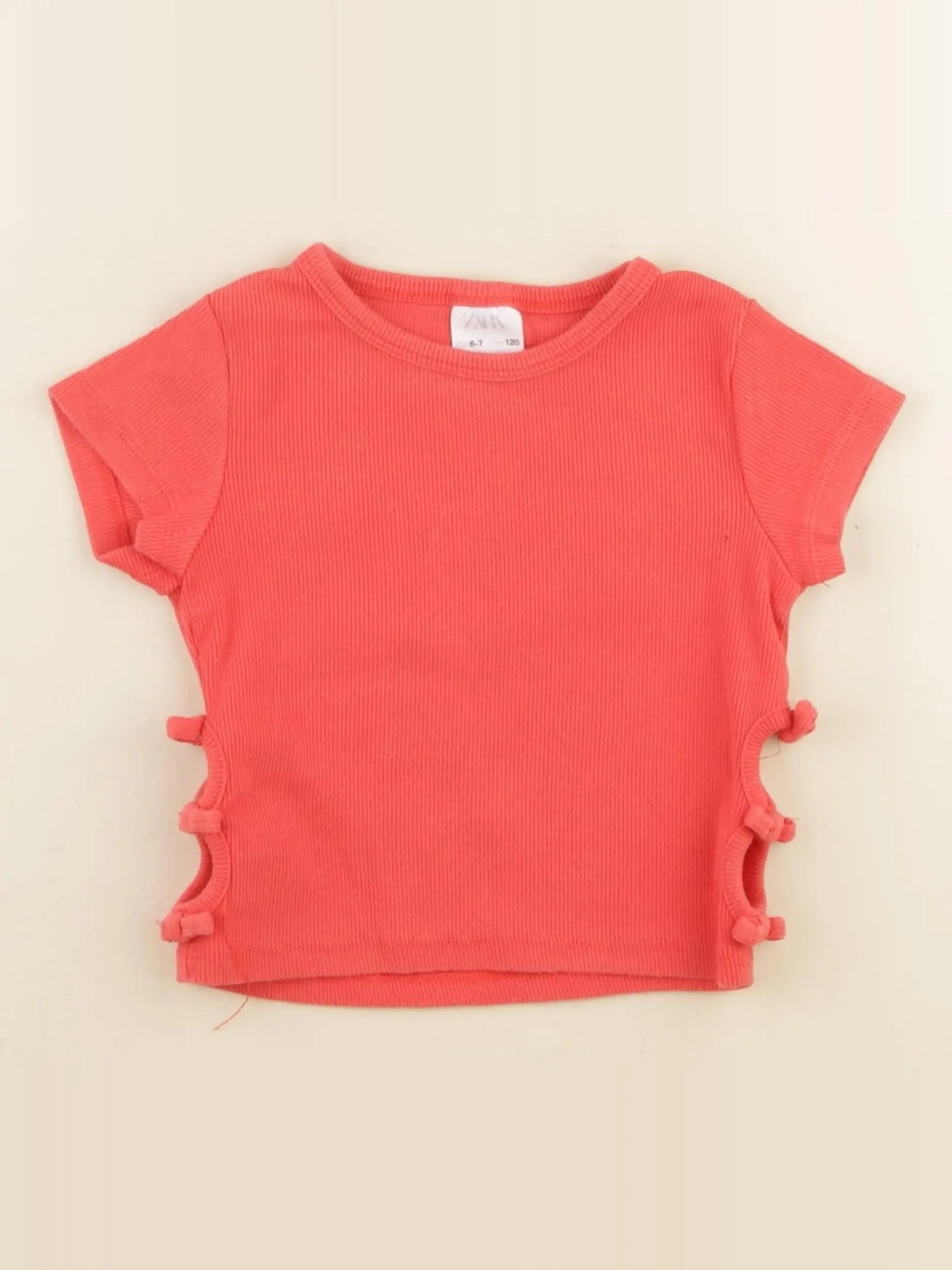Zara - tee-shirt rouge - 7 ans