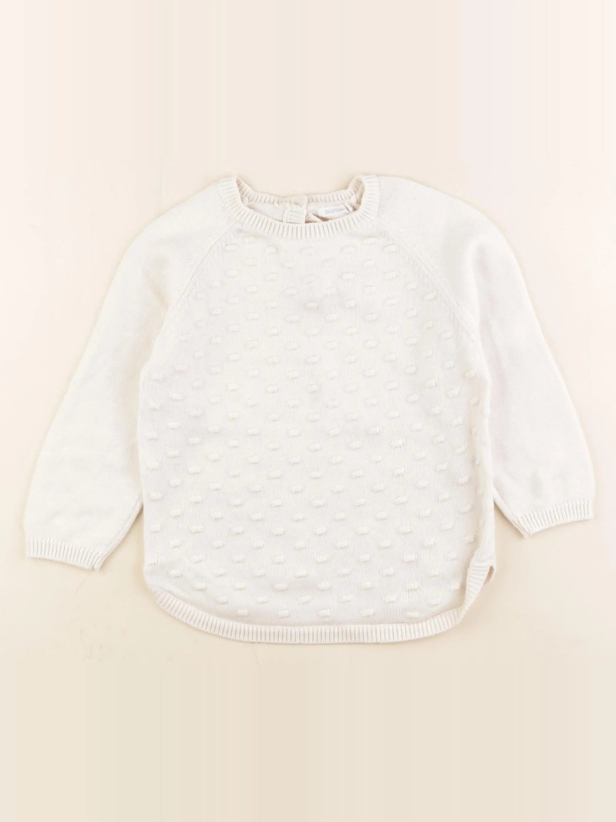 Boutchou - pull blanc - 4 ans