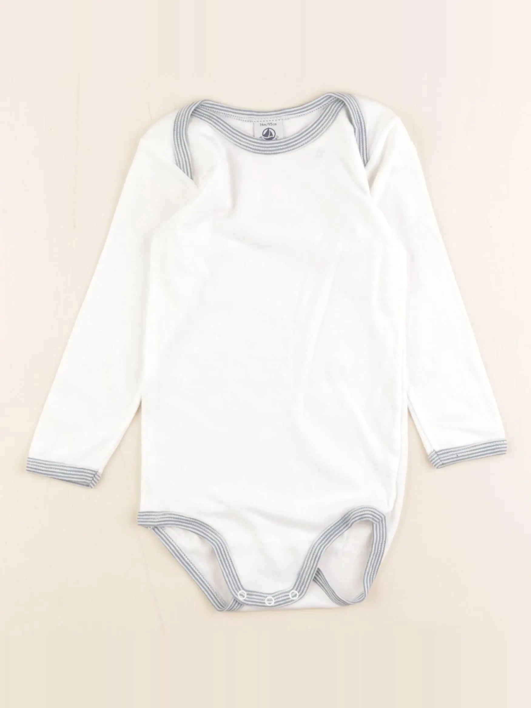 Petit Bateau - body bleu - 36 mois