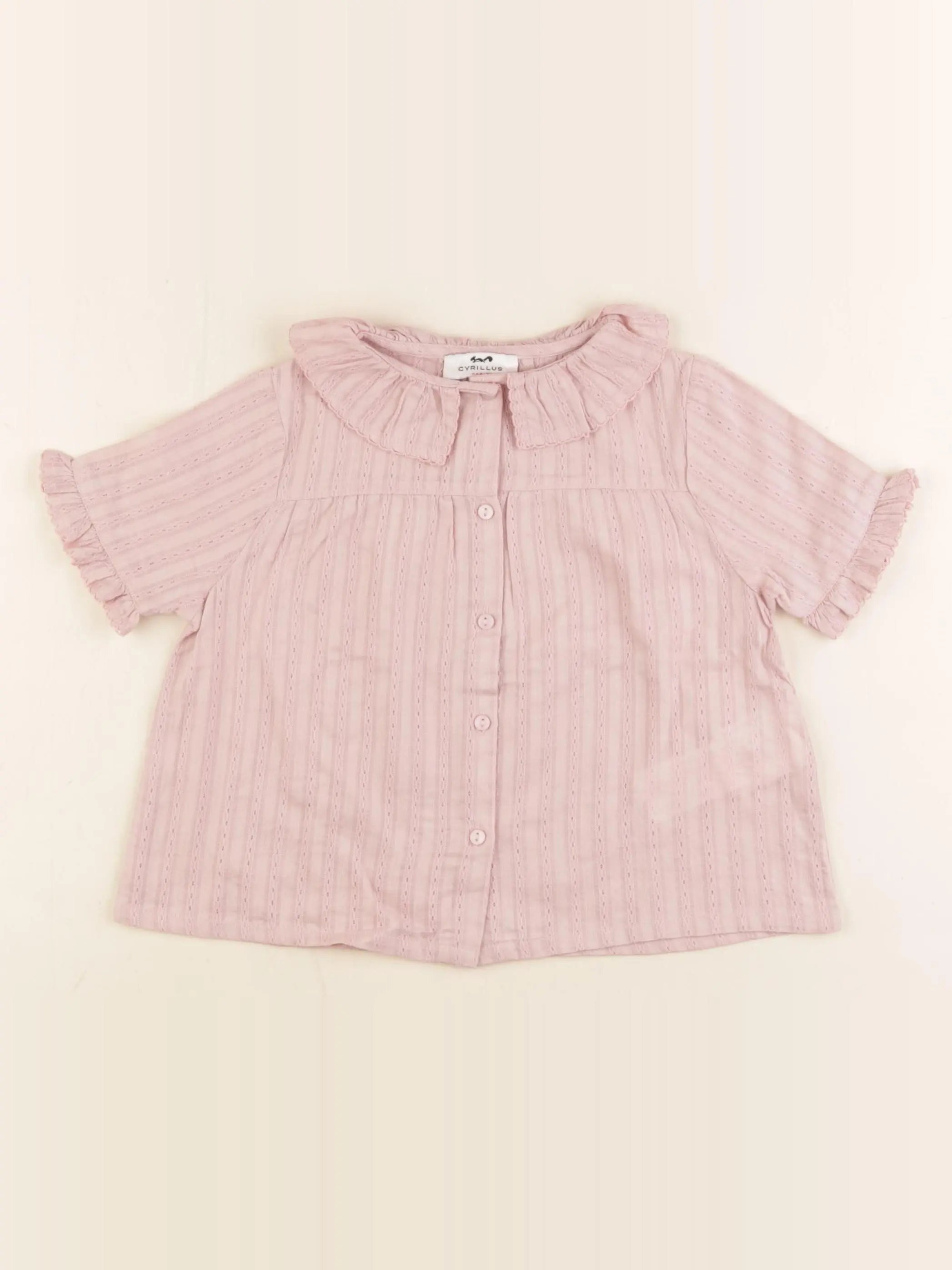 Cyrillus - chemise rose - 4 ans