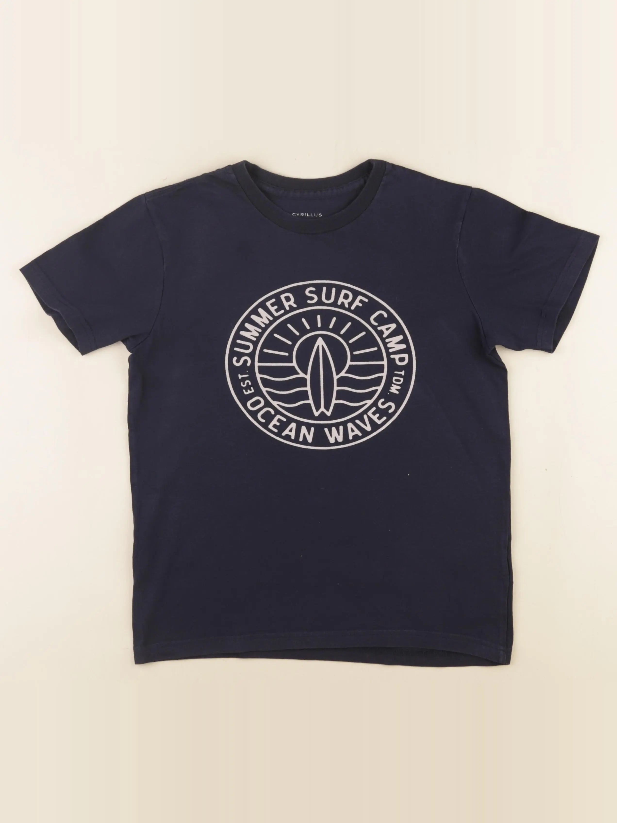 Cyrillus - tee-shirt bleu - 10 ans