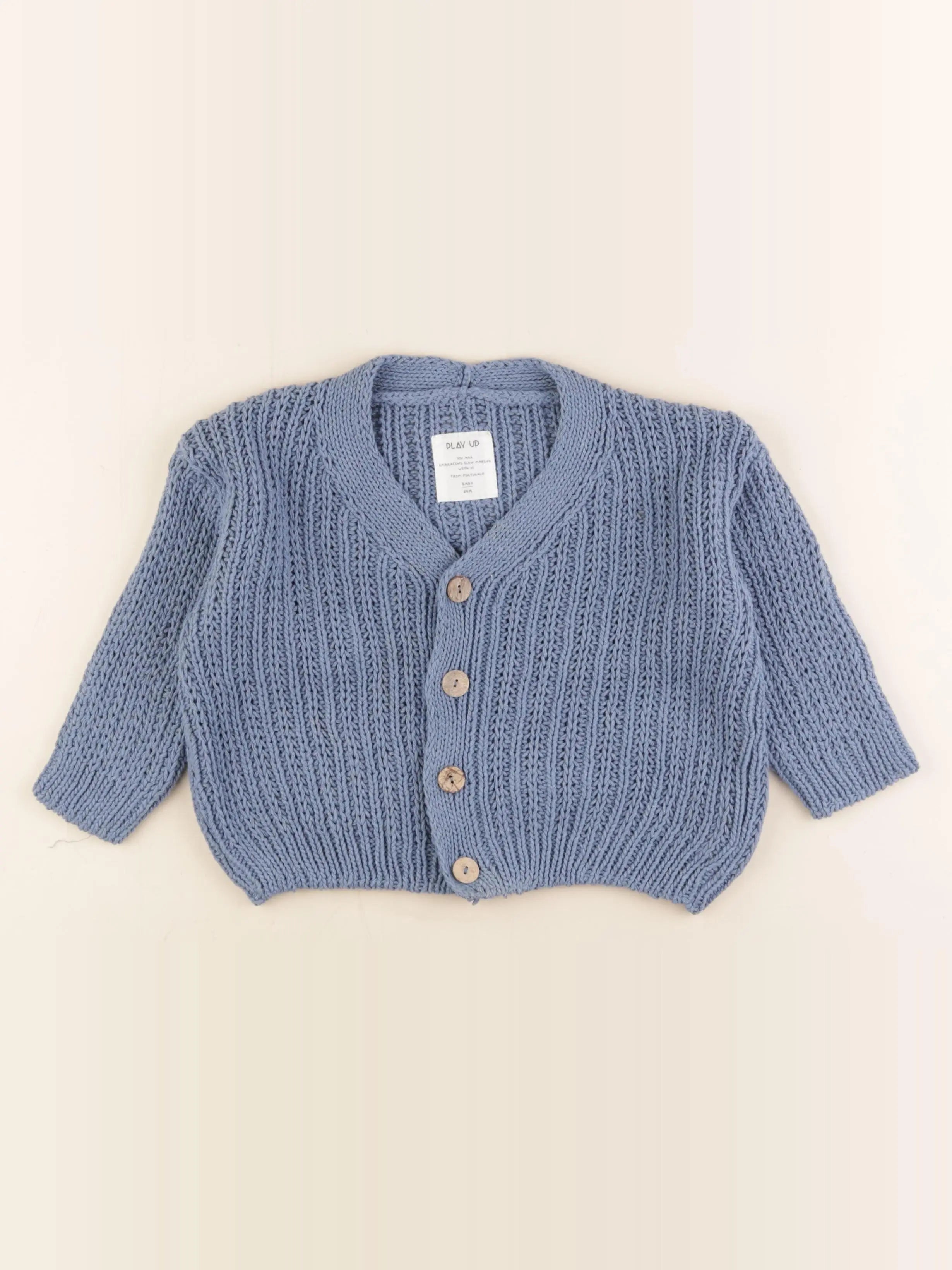 Play Up - gilet bleu - 24 mois