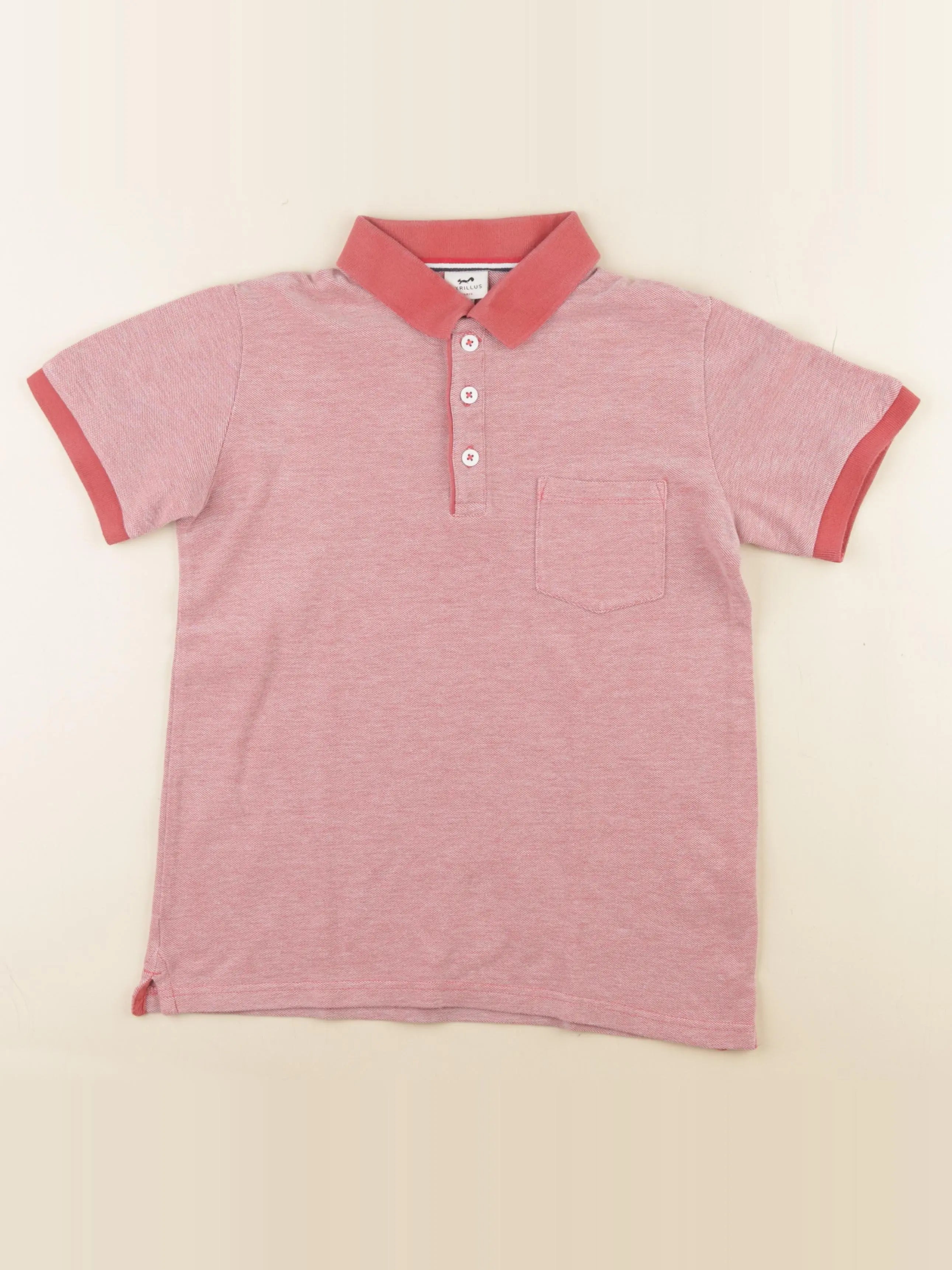 Cyrillus - polo rouge - 12 ans