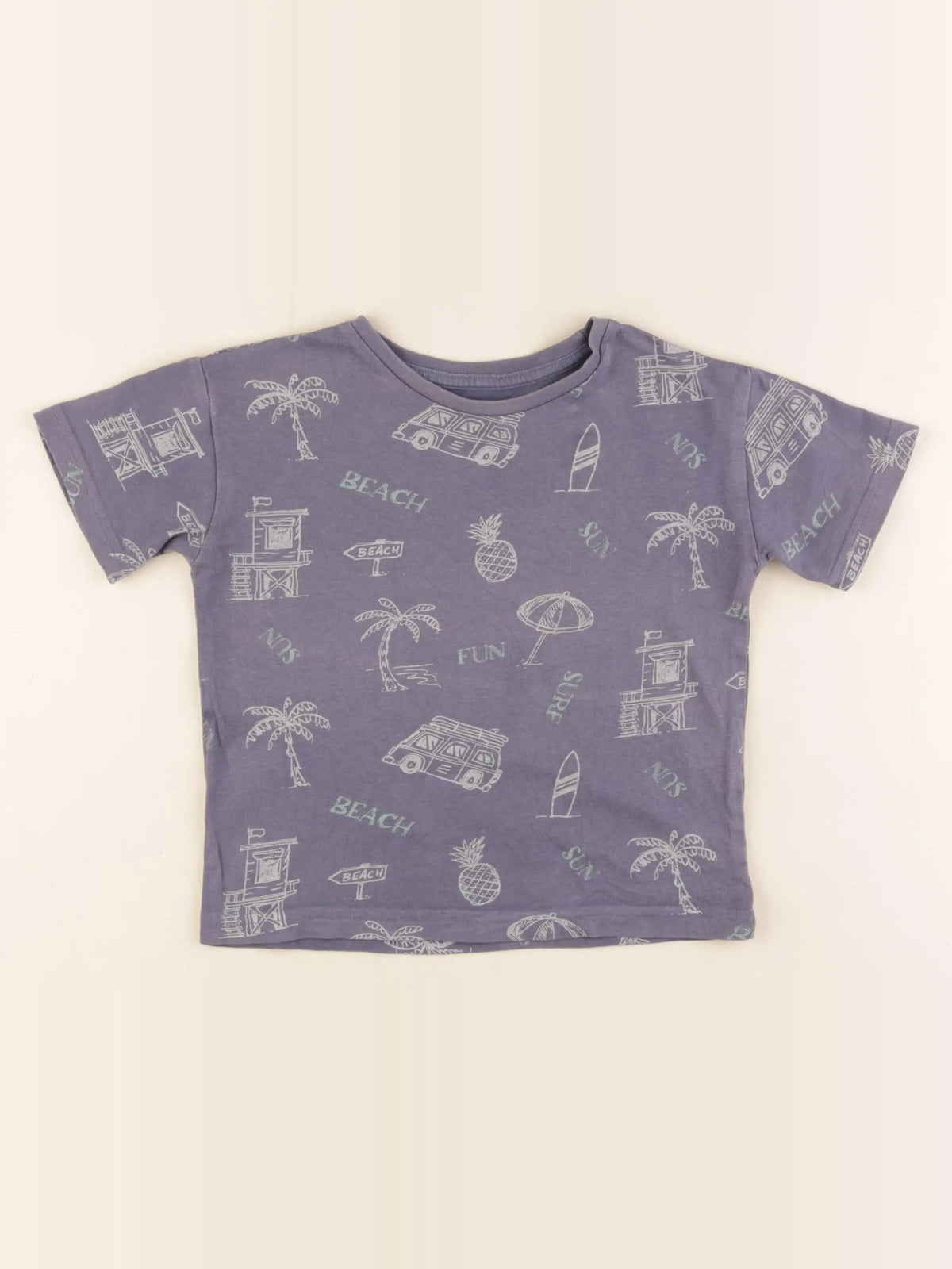 Vertbaudet - tee-shirt bleu - 3 ans