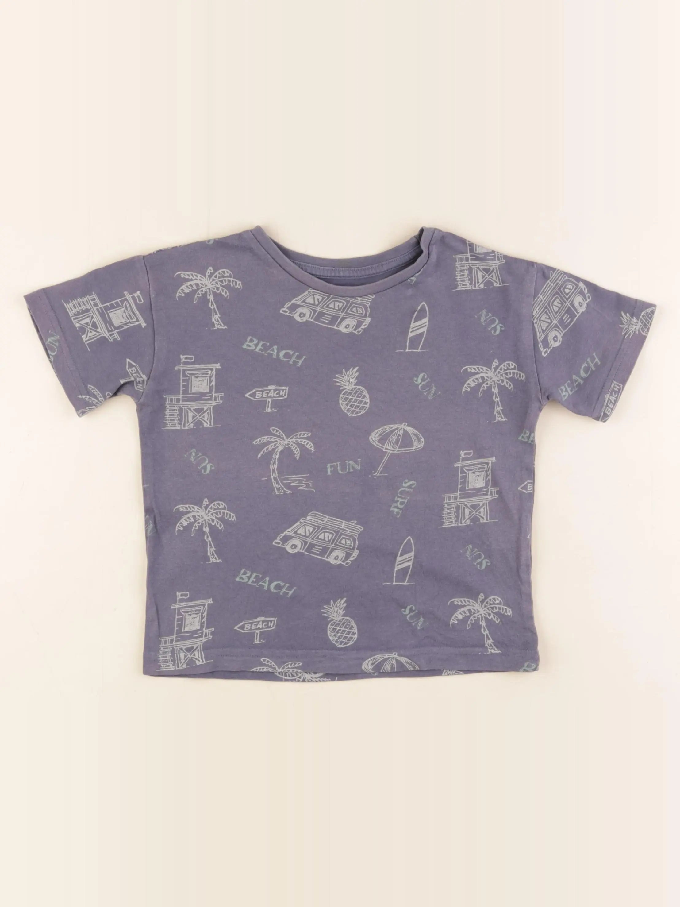Vertbaudet - tee-shirt bleu - 3 ans