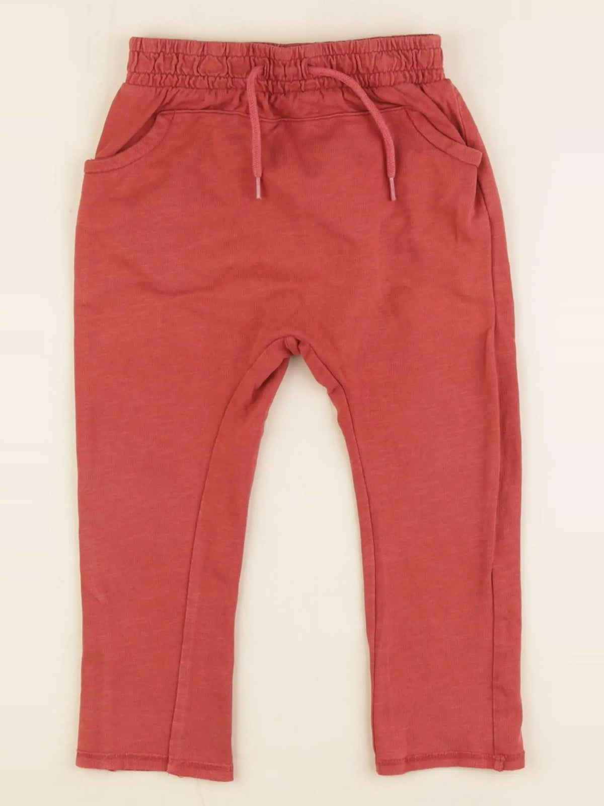 Vertbaudet - pantalon rouge - 24 mois