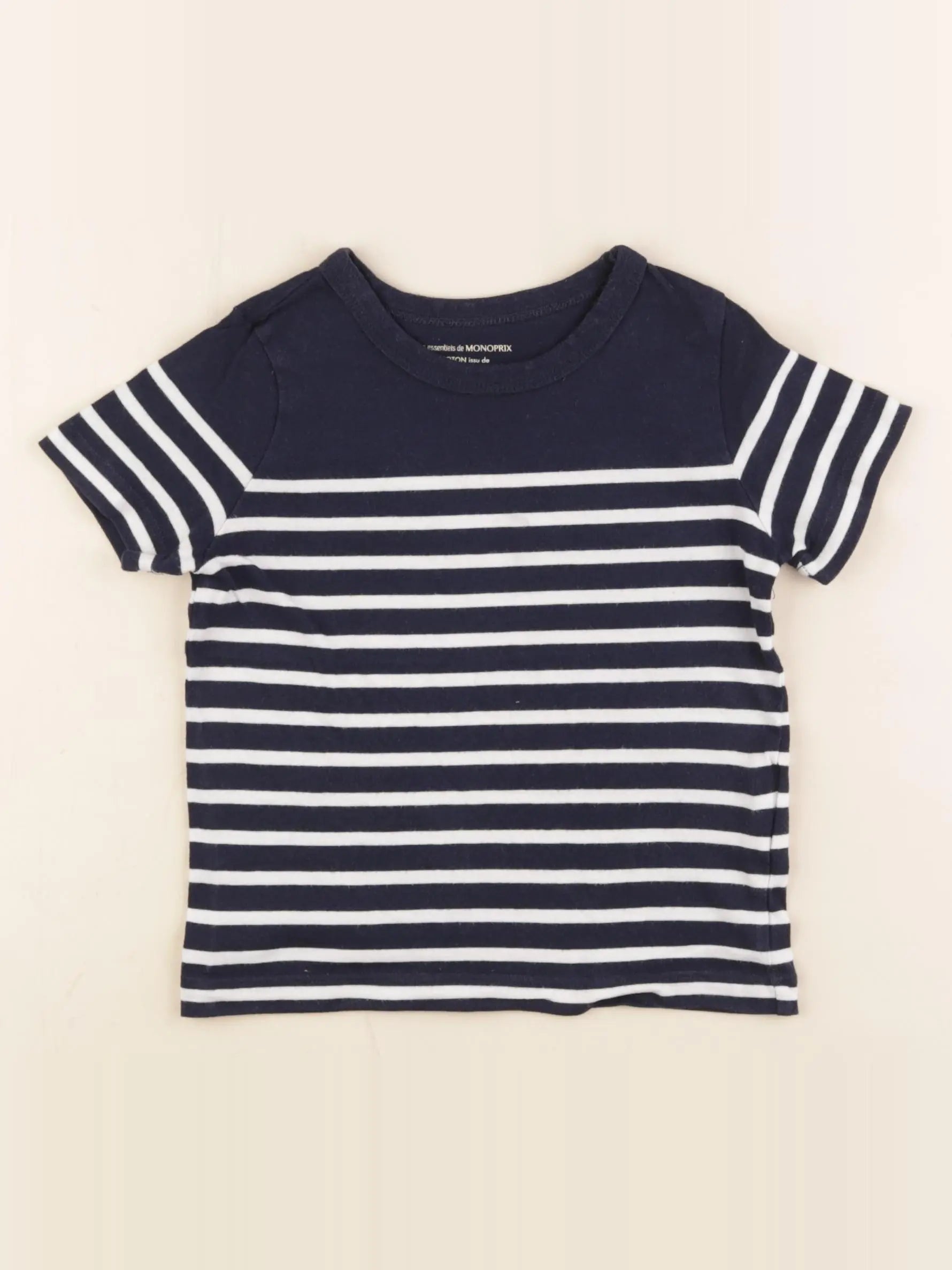 Monoprix - tee-shirt bleu - 3 ans