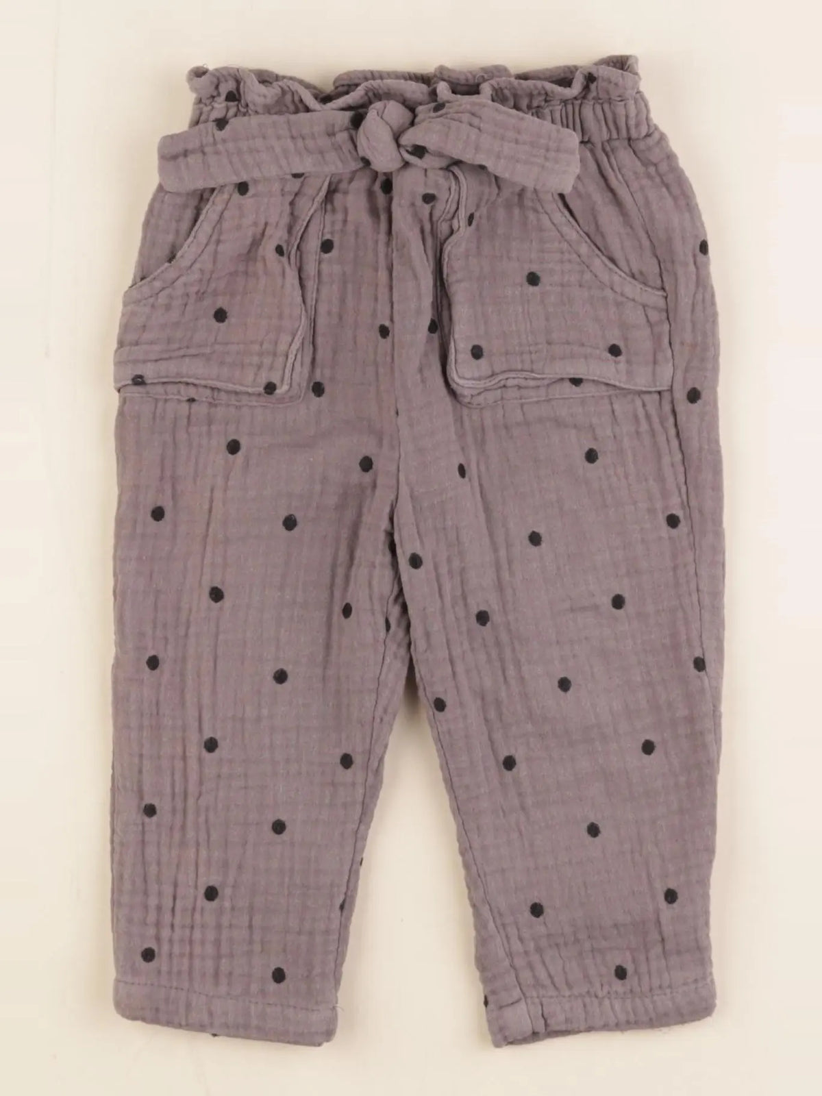 Zara - pantalon taupe - 12/18 mois