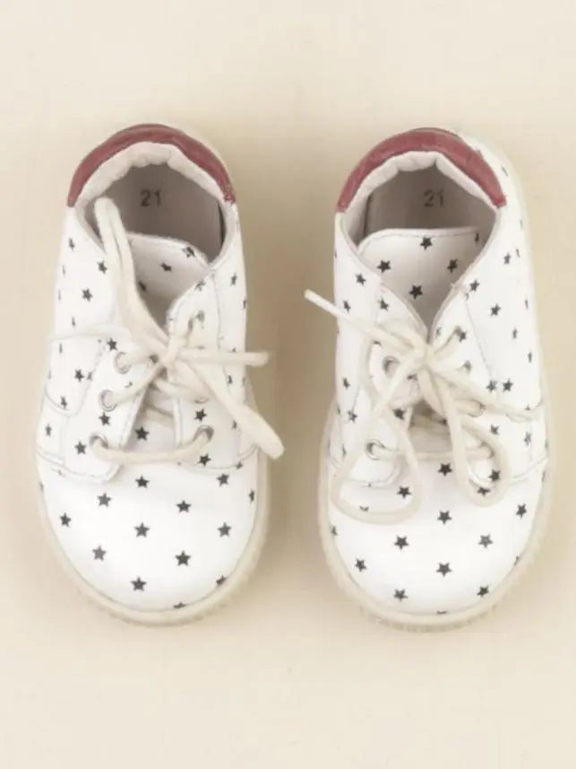 Bonton - bottillons blanc - pointure 21