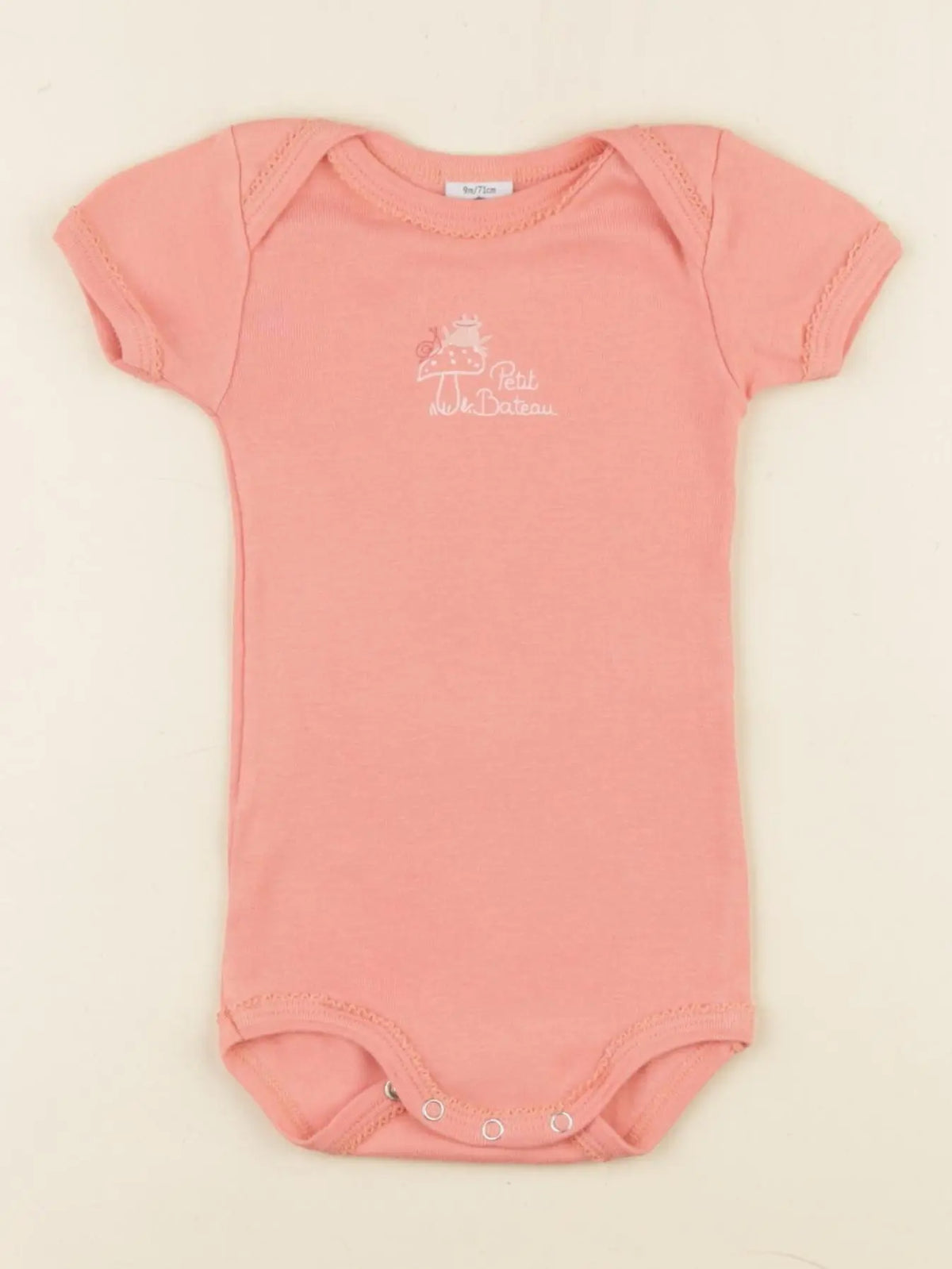 Petit Bateau - body rose - 9 mois