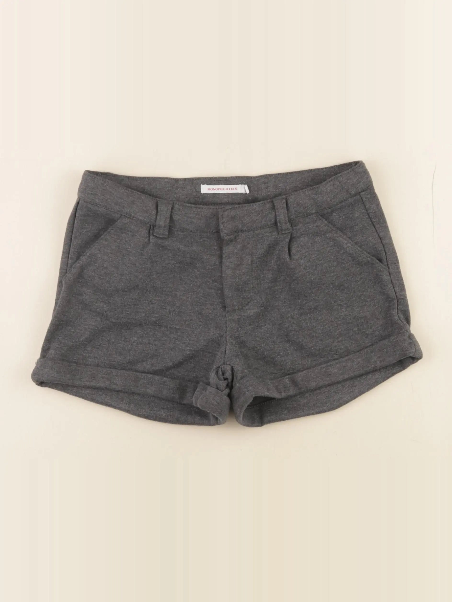 Monoprix - short gris - 10 ans