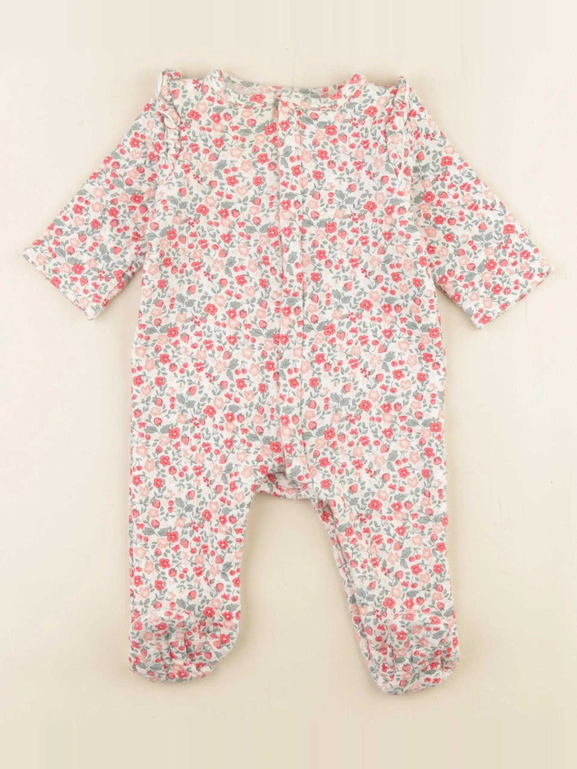 Tape à l'oeil - pyjama coton rose - 9 mois