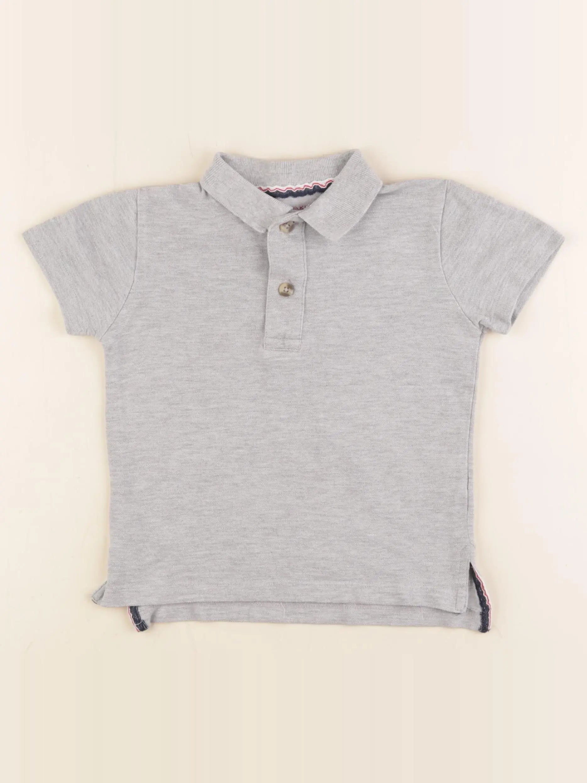 Monoprix - polo gris - 4 ans