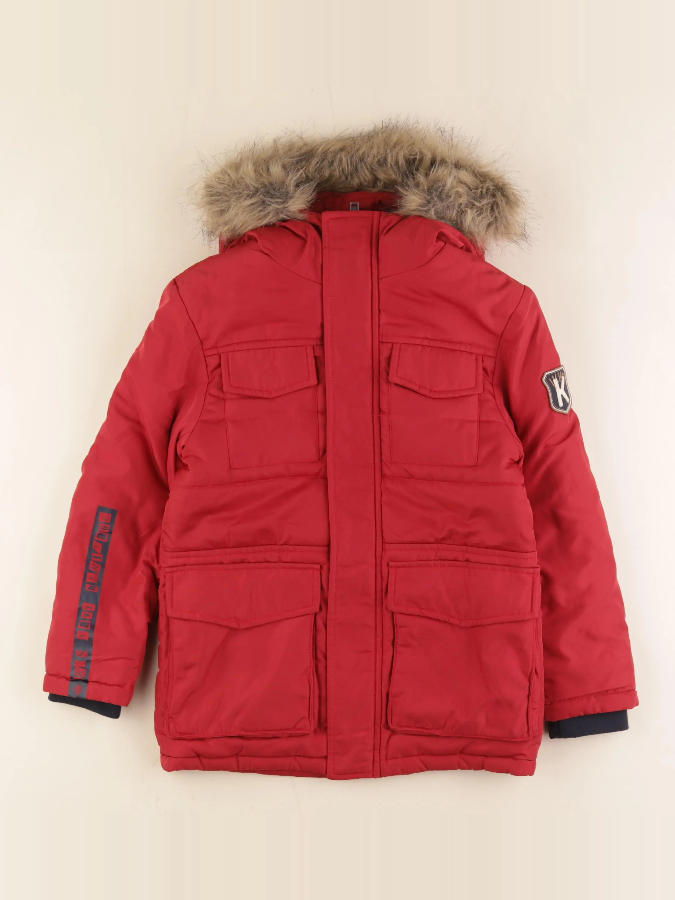 IKKS - parka rouge - 8 ans