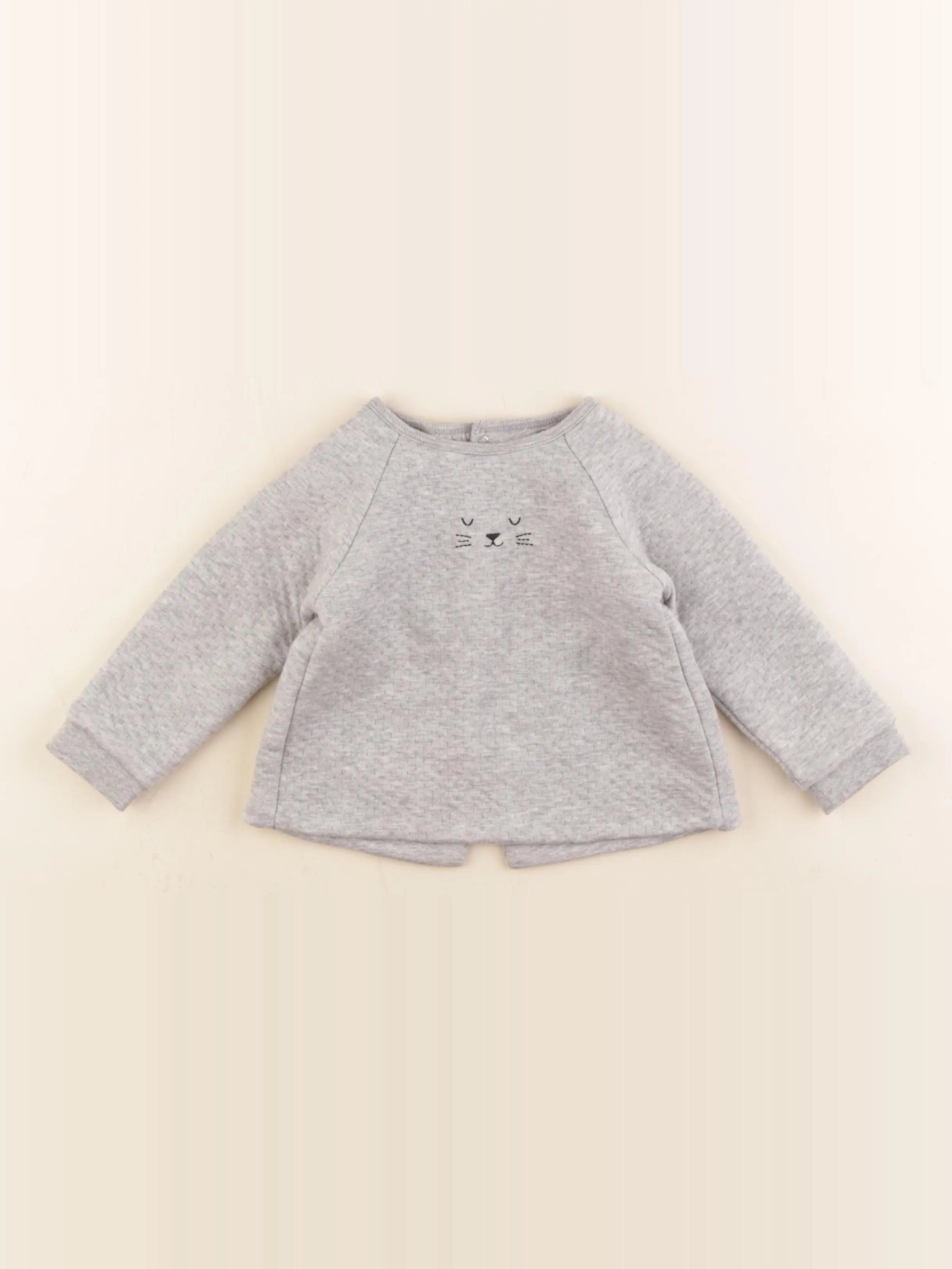 Boutchou - sweat gris - 12 mois