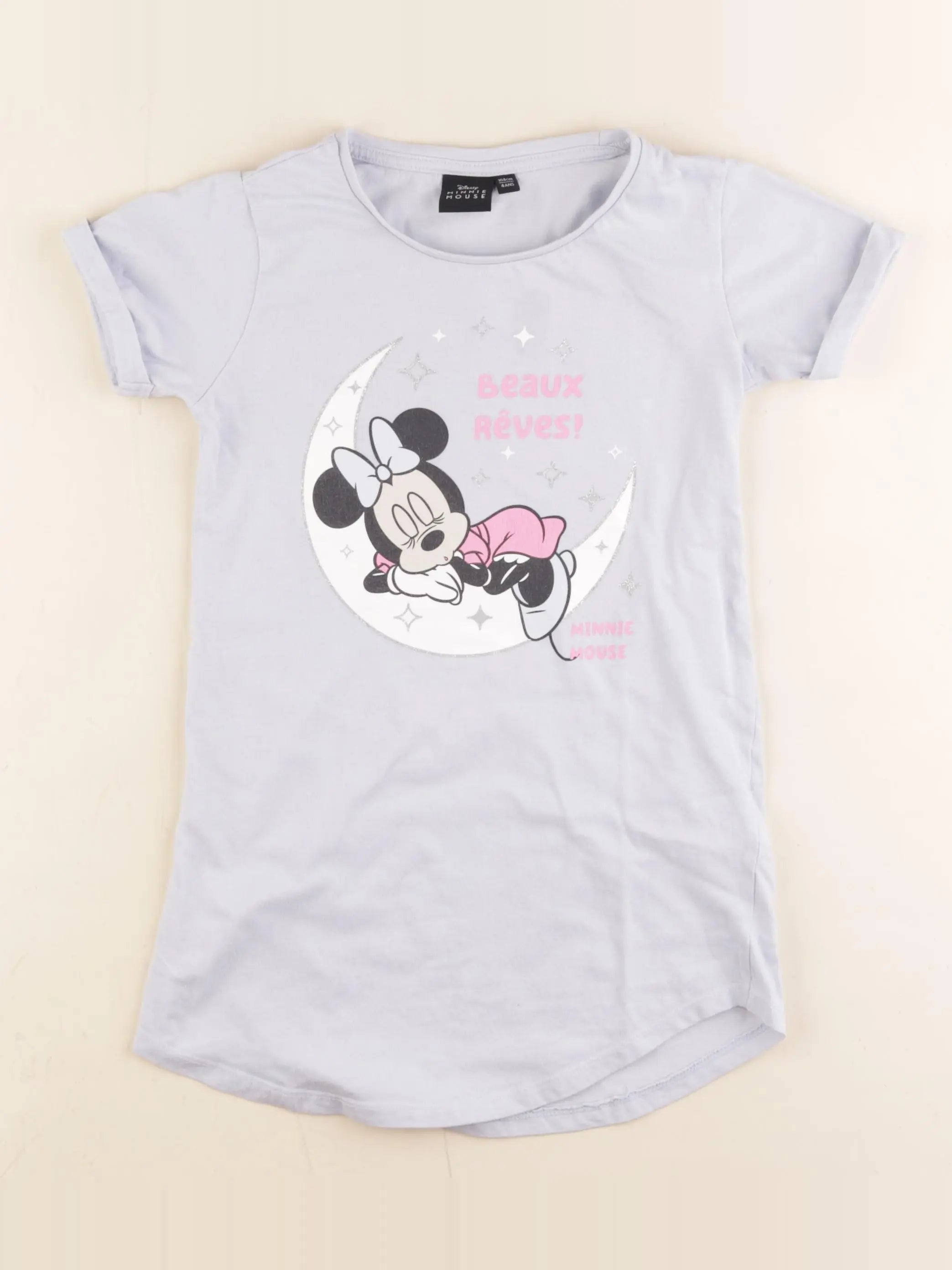 Vertbaudet - chemise de nuit coton bleu - 4 ans