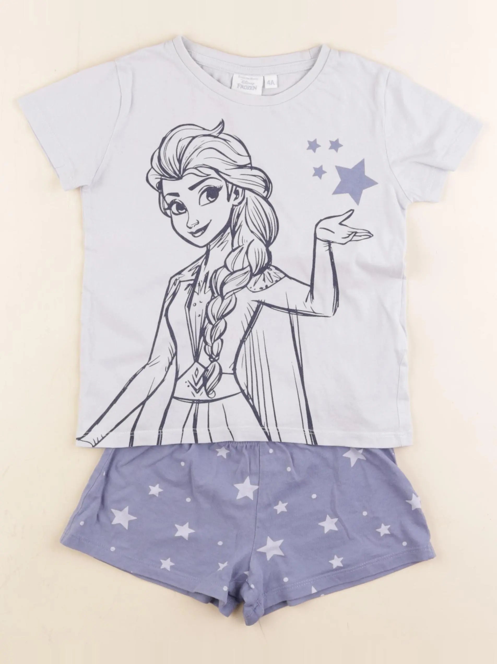 Vertbaudet - pyjama coton bleu - 4 ans