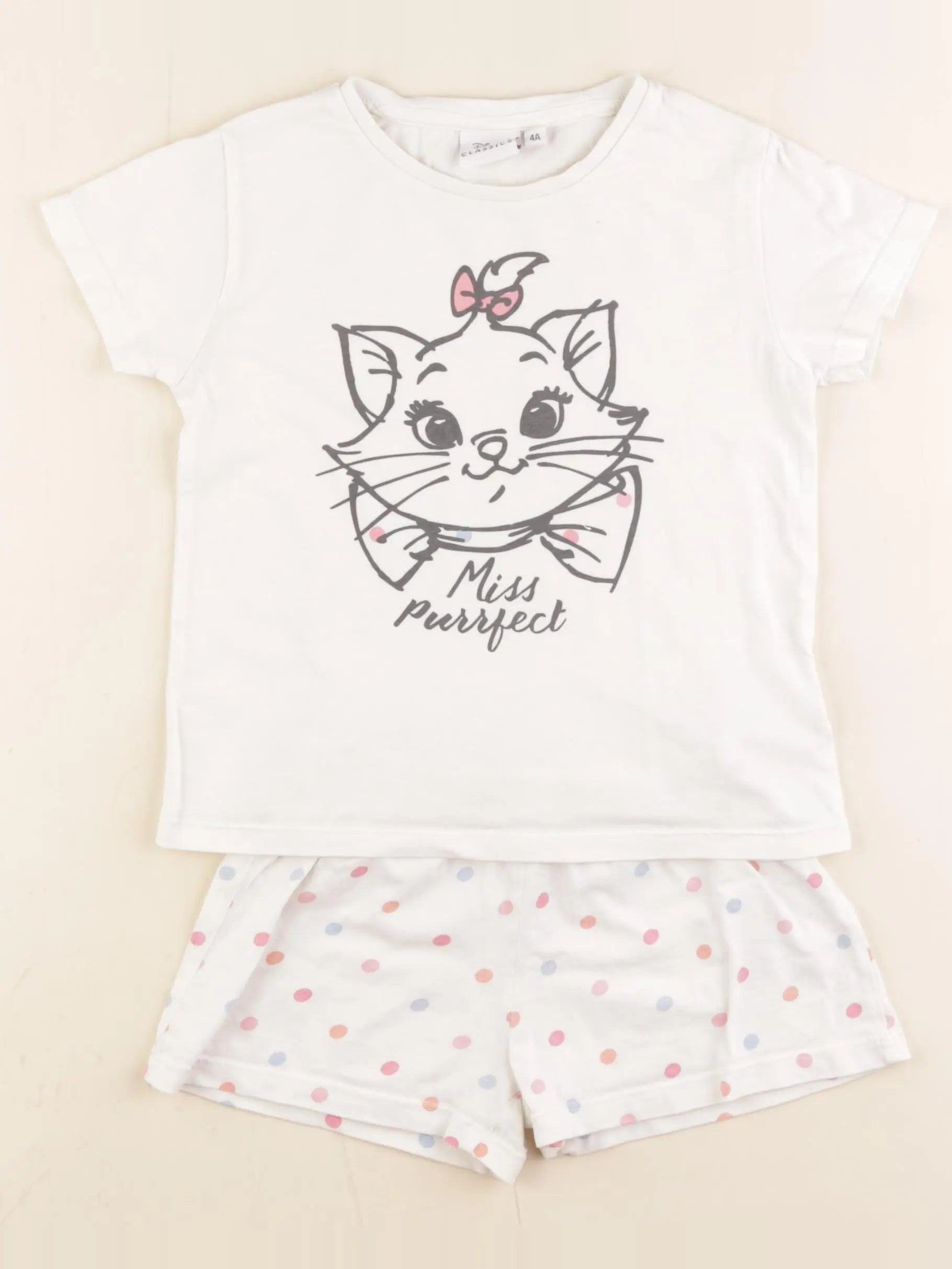 Vertbaudet - pyjama coton beige, multicolore - 4 ans