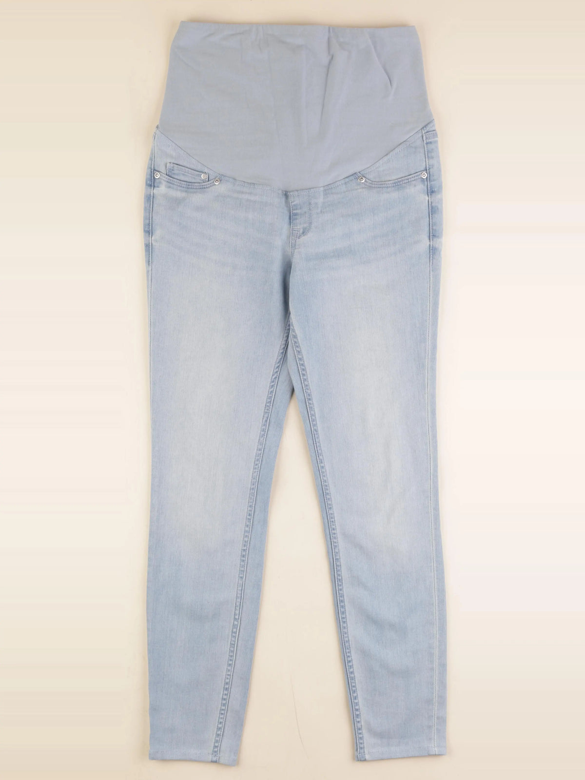 H&M - jean grossesse bleu - s