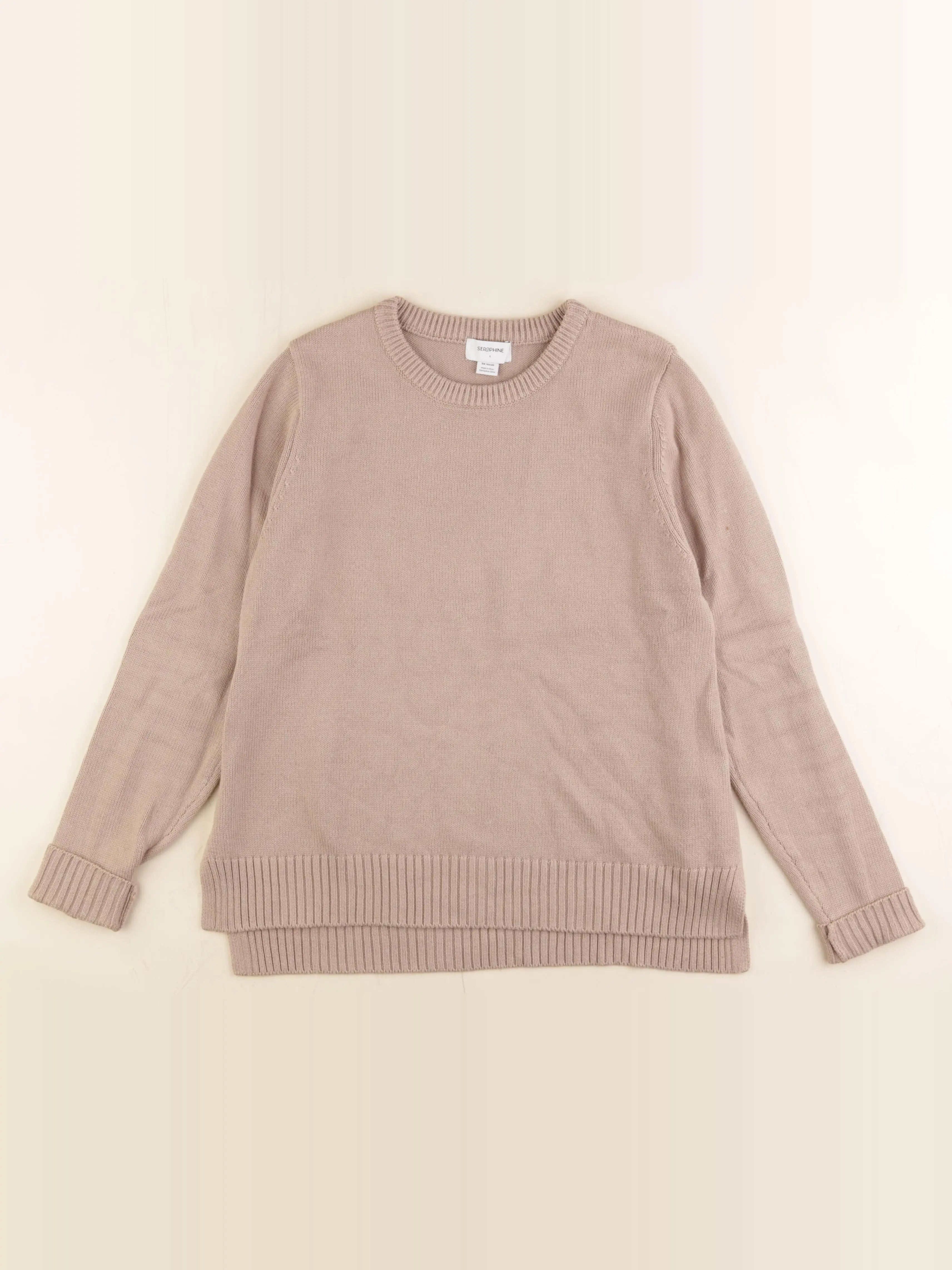 Seraphine - pull grossesse beige - s