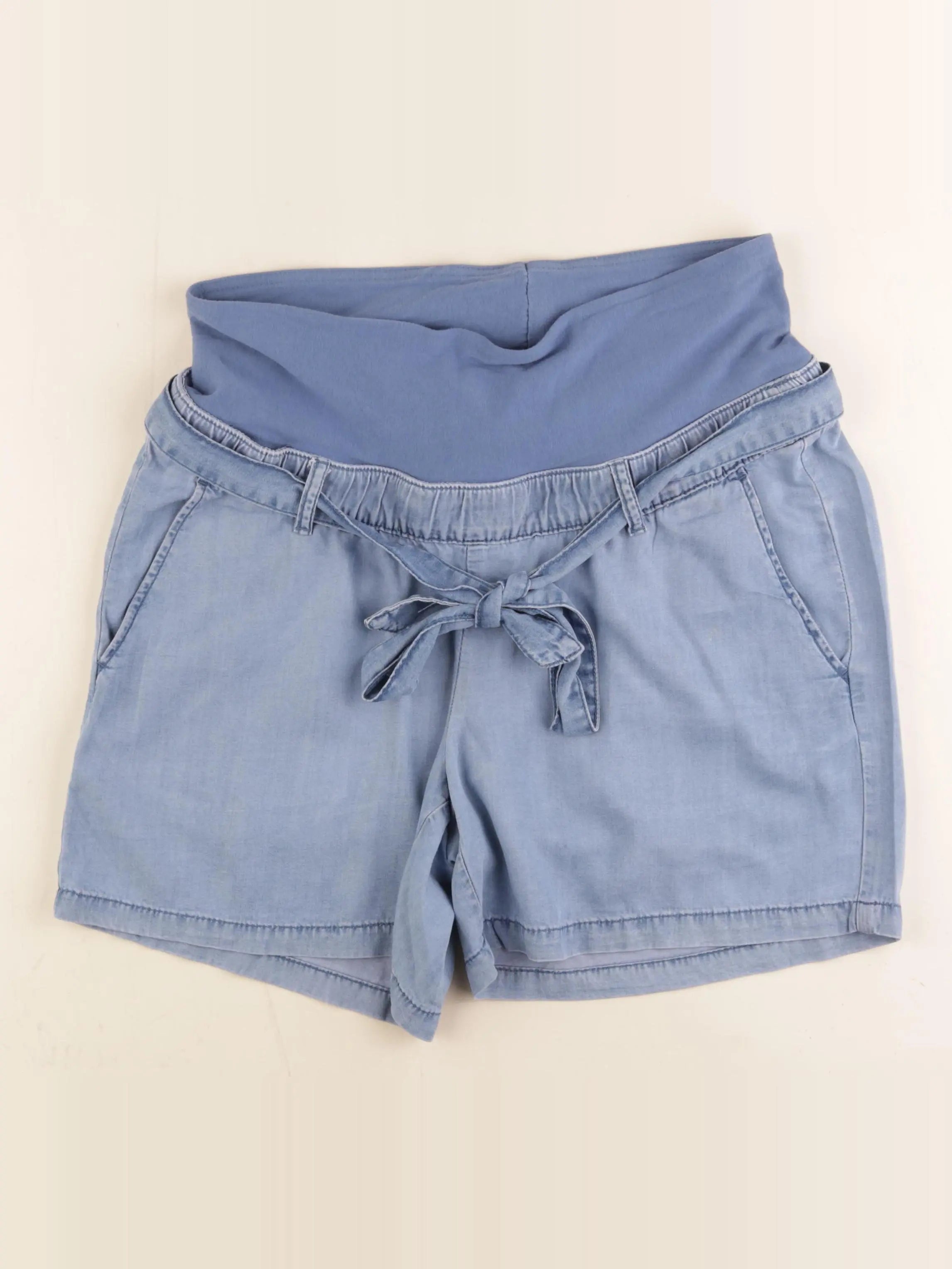 H&M - short grossesse bleu - s