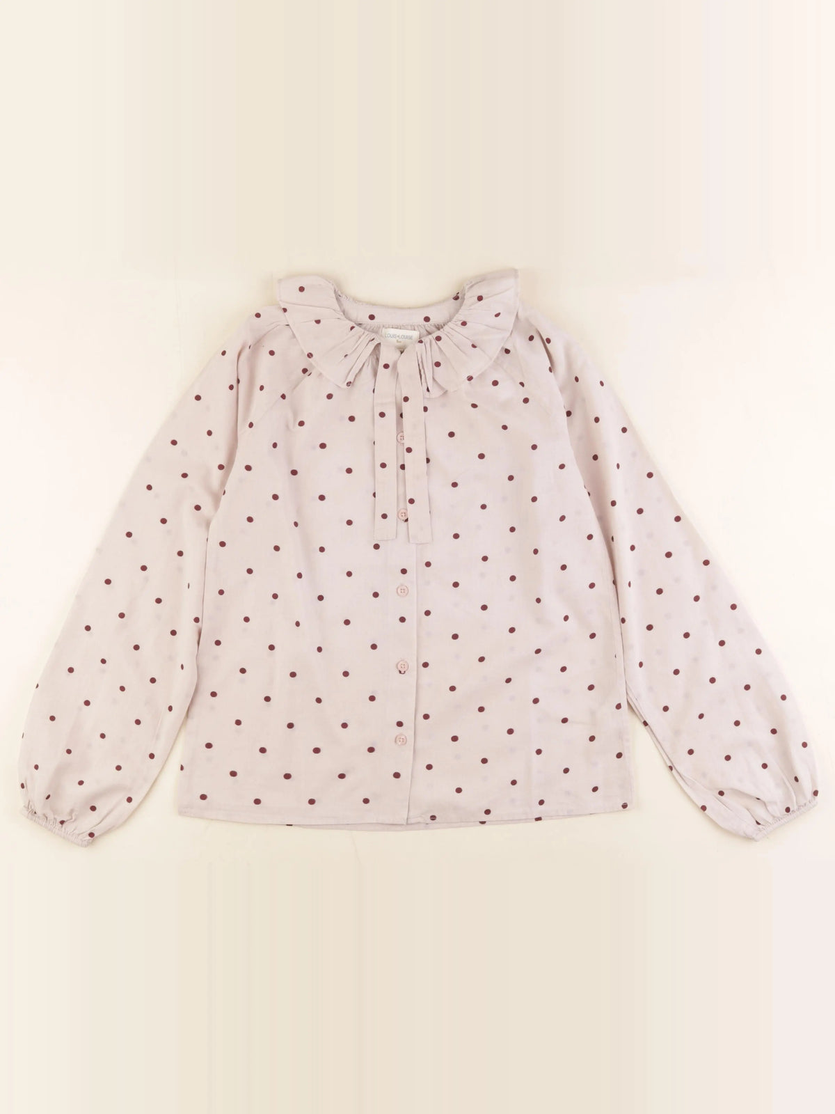 Louis Louise - blouse beige, rouge - 12 ans