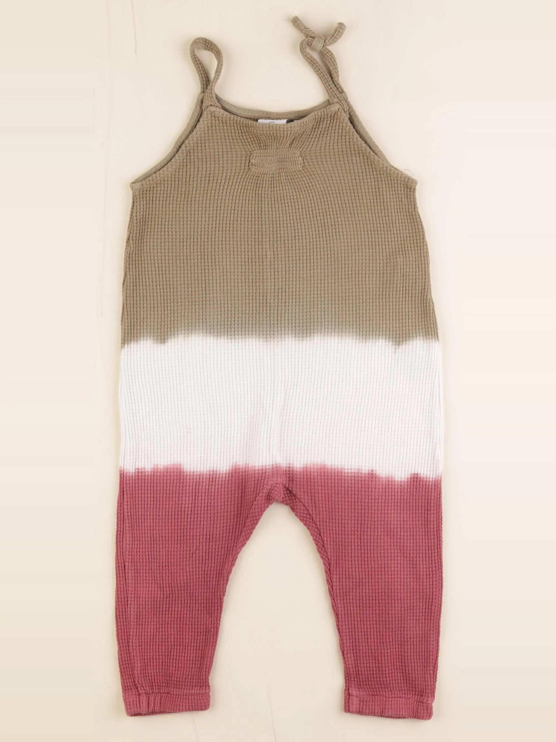 Zara - combinaison marron, rose - 12/18 mois