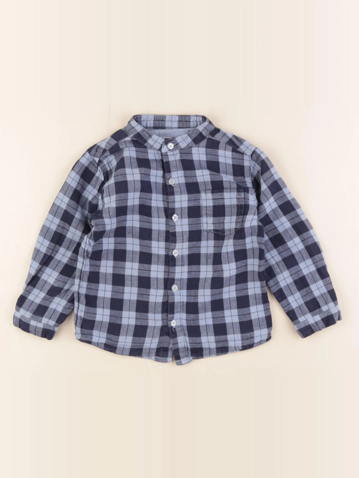 Boutchou - chemise bleu - 24 mois