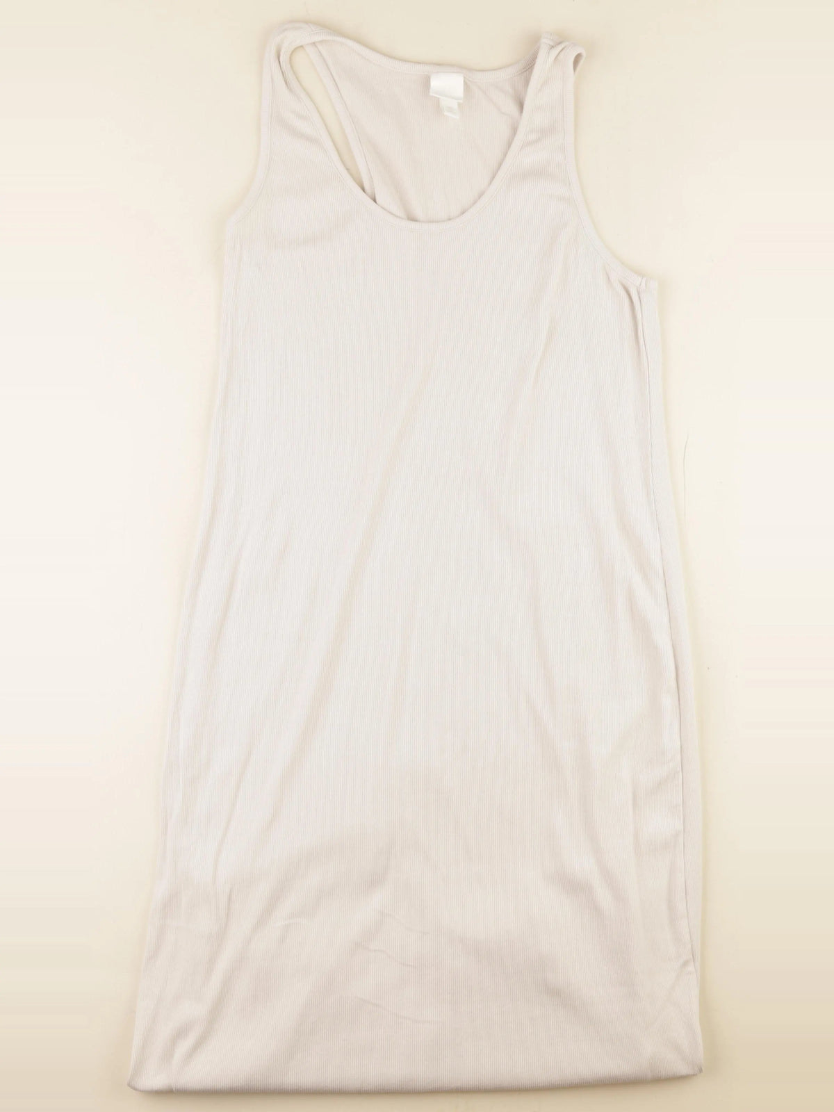 H&M - robe grossesse beige - l