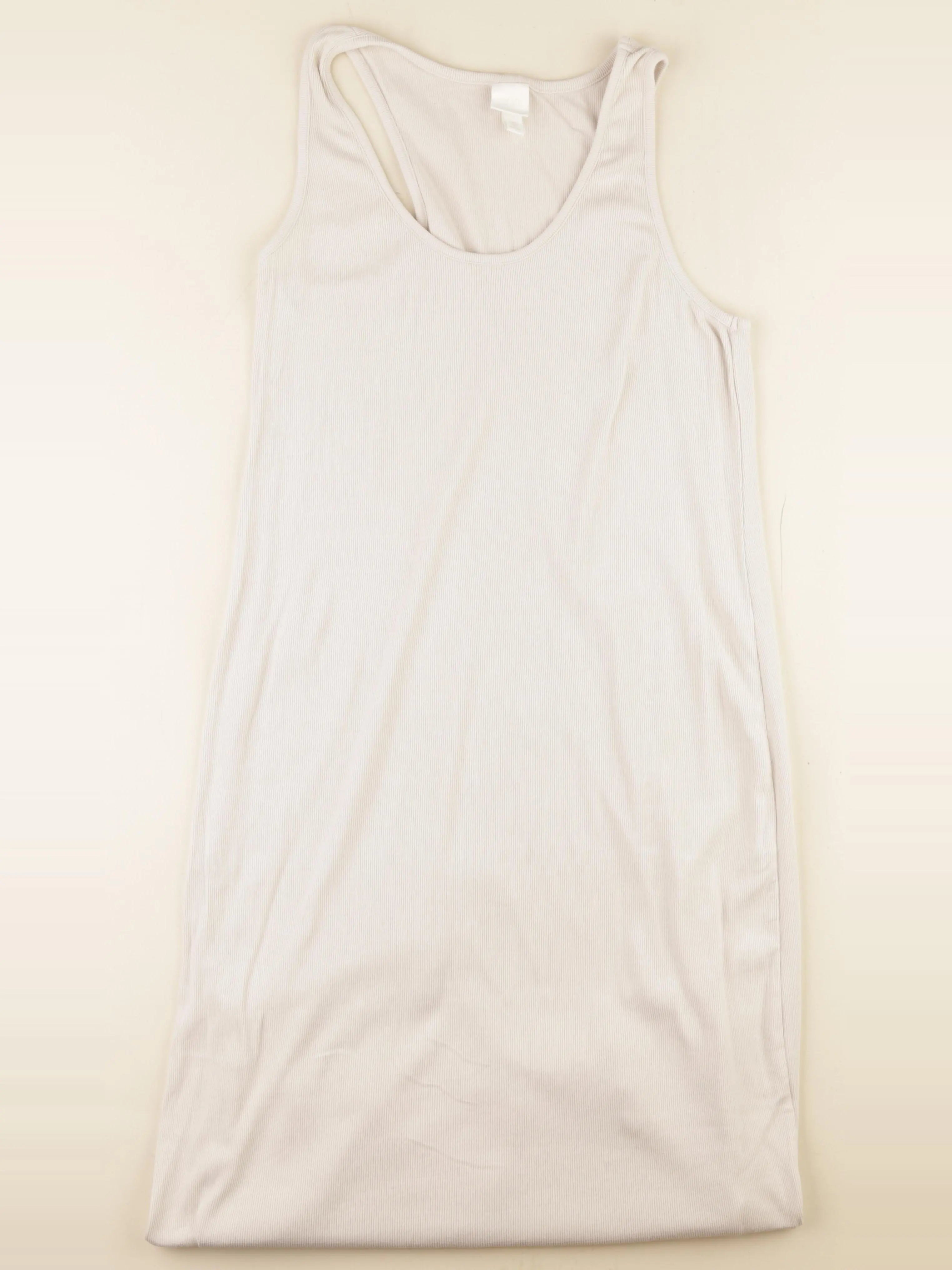 H&M - robe grossesse beige - l