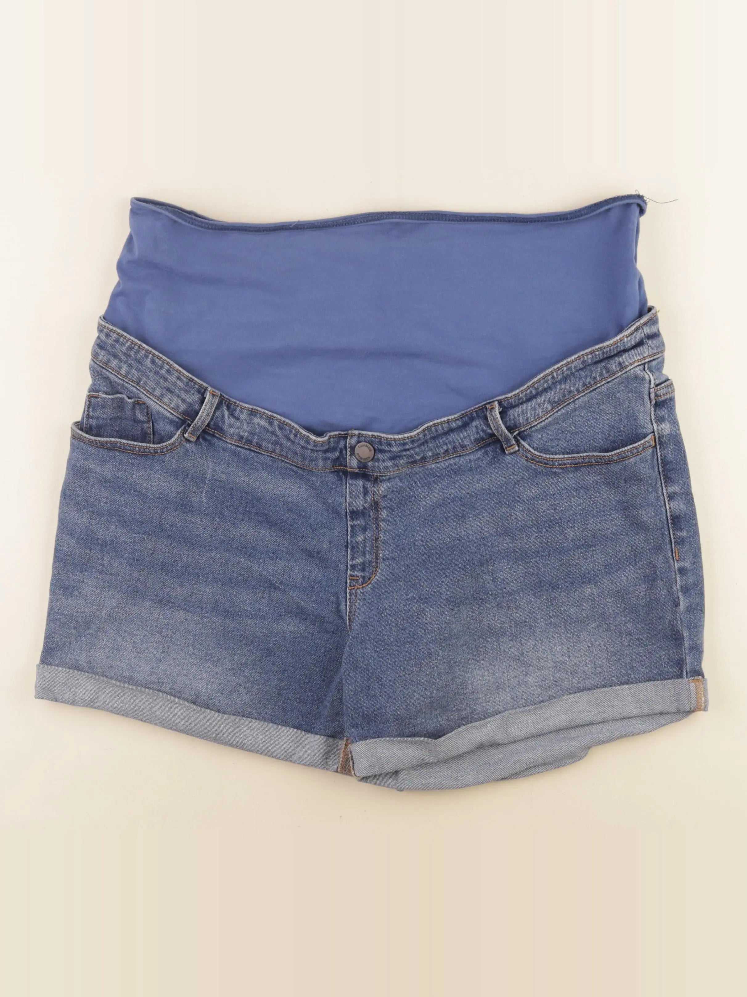 Kiabi - short grossesse bleu - 46